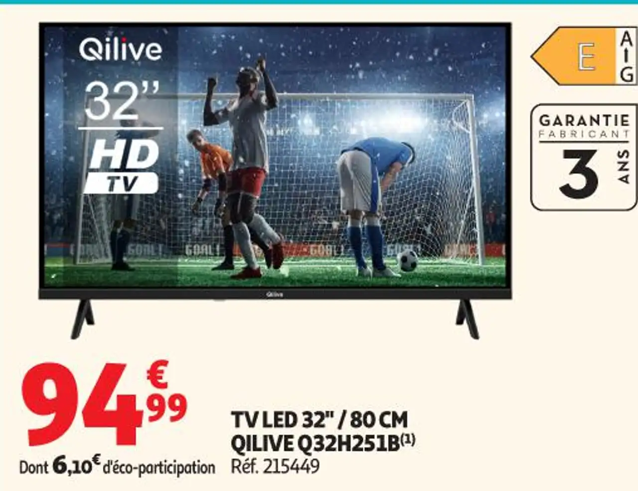 TV LED 32" / 80 CM QILIVE Q32H251B