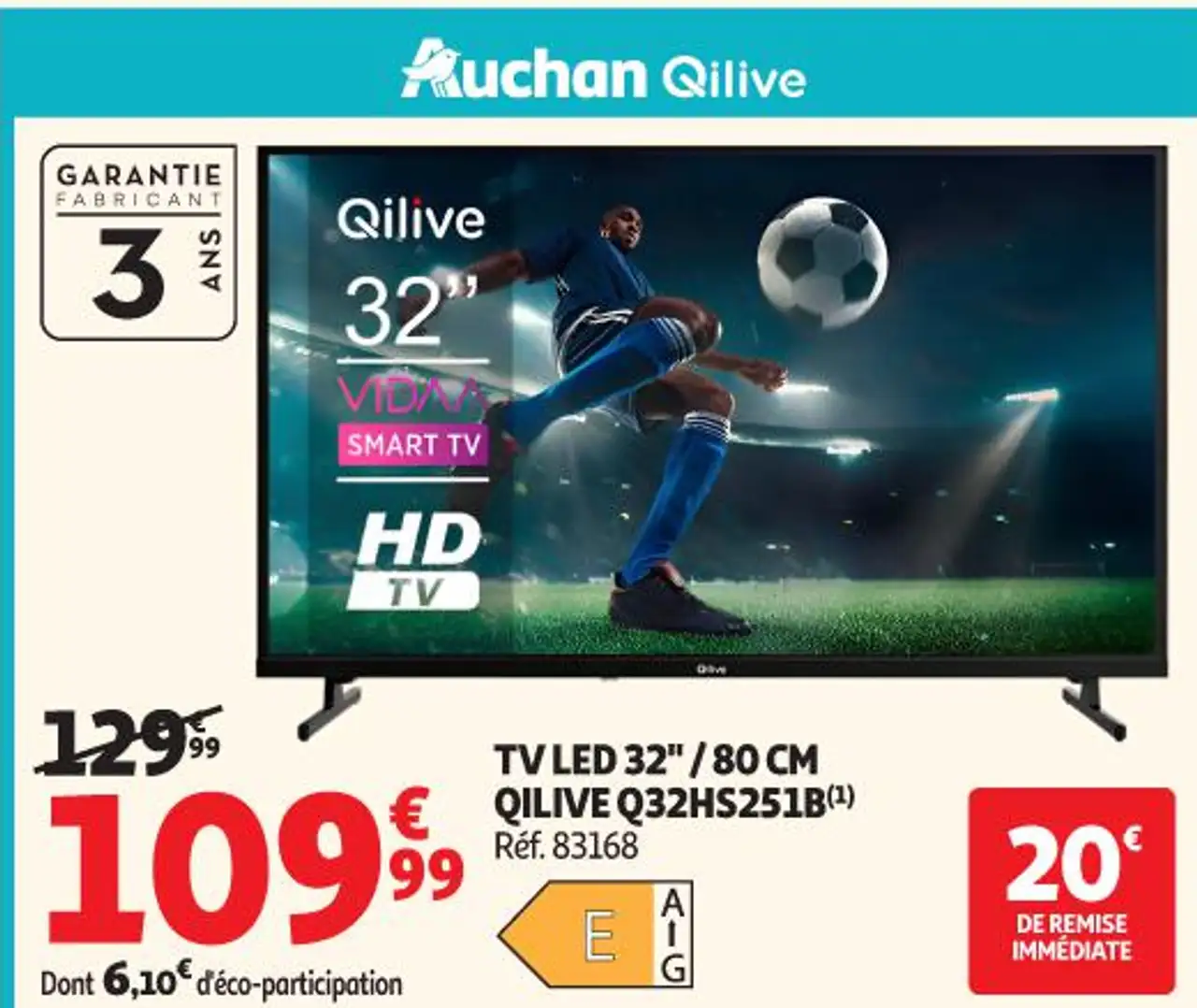 TV LED 32" / 80 CM QILIVE Q32HS251B(1)