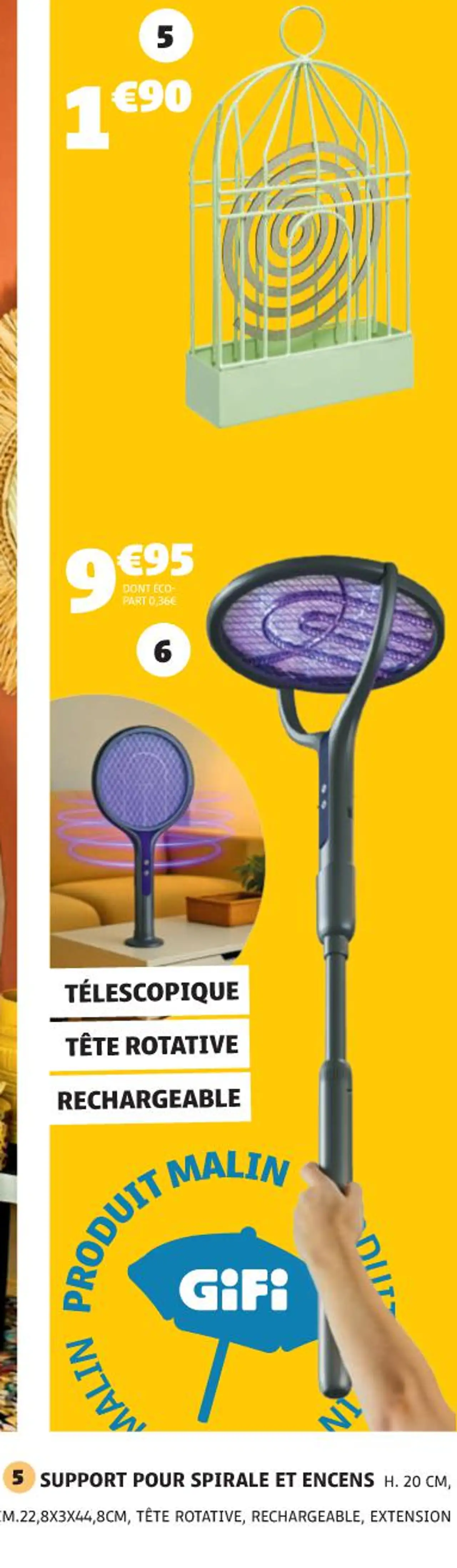 SUPPORT POUR SPIRALE ET ENCENS H. 20 CM, RECHARGE VENDUE SÉPARÉMENT, RÉF. 616962