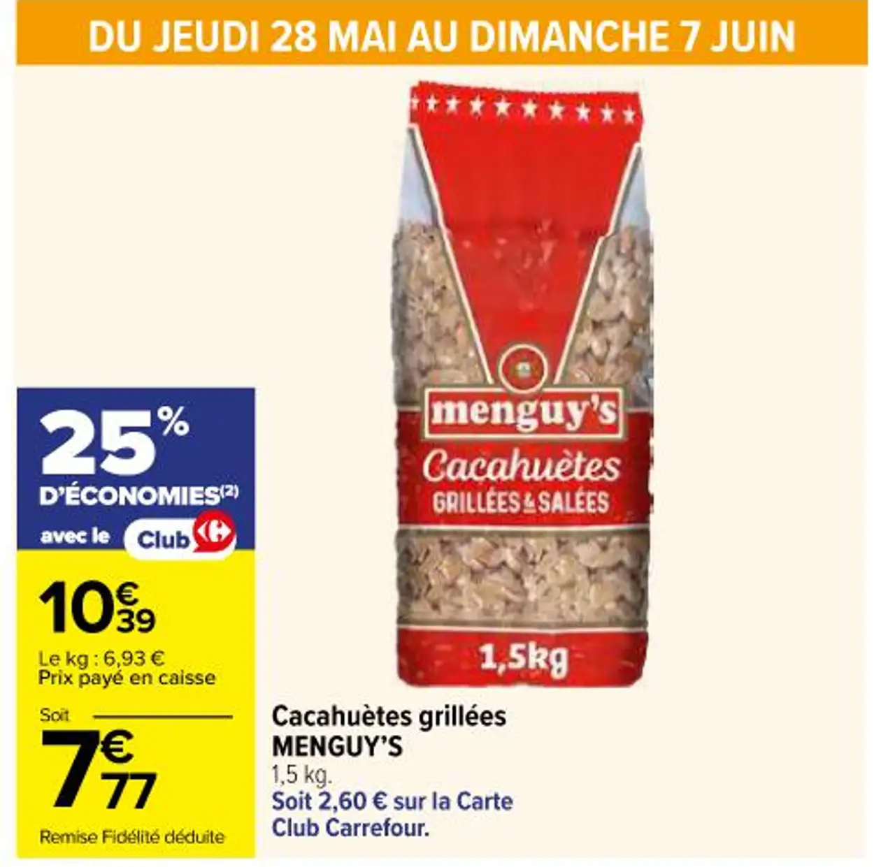 Cacahuètes grillées MENGUY'S