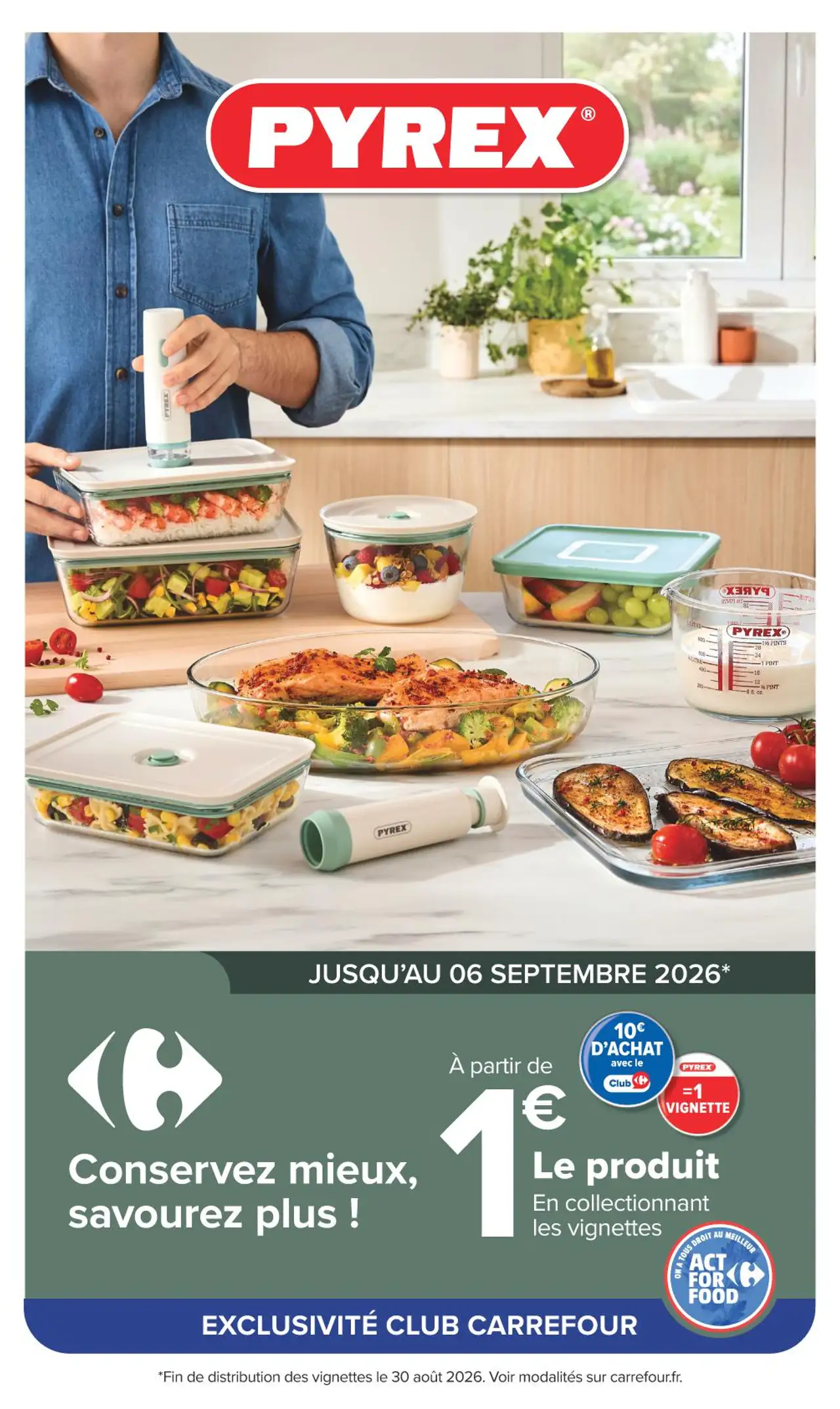 Plats et boîtes de conservation Pyrex
