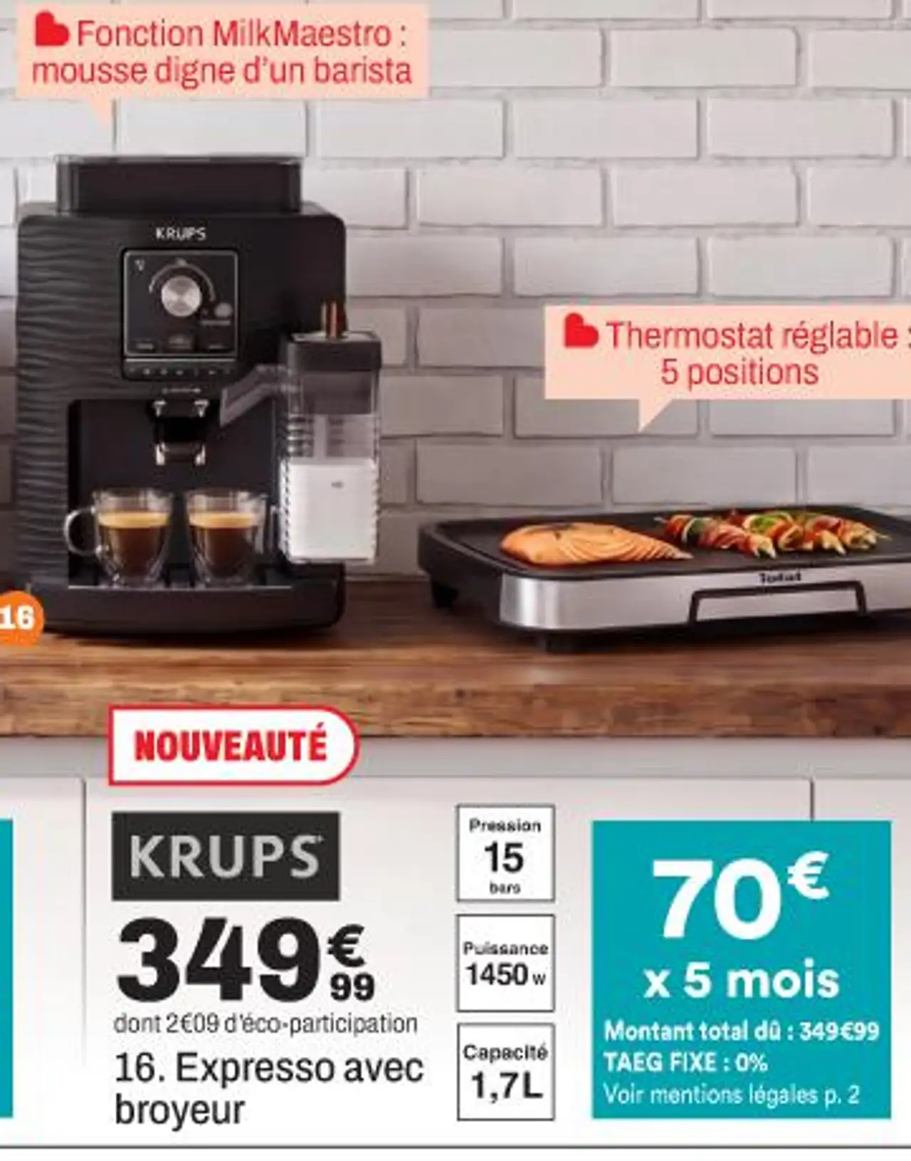 Krups Expresso avec broyeur