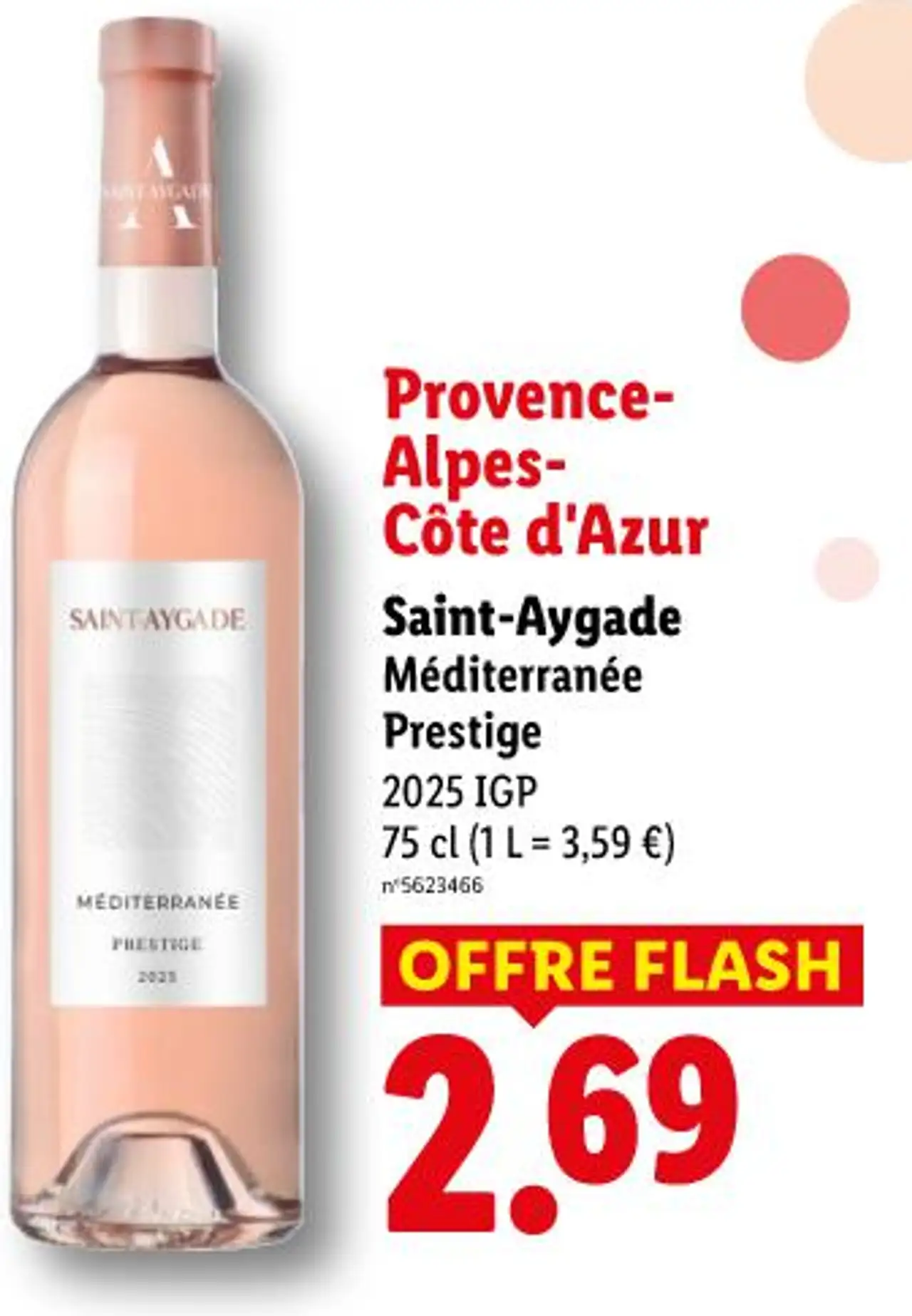 Provence-Alpes-Côte d'Azur Saint-Aygade Méditerranée Prestige 2025 IGP