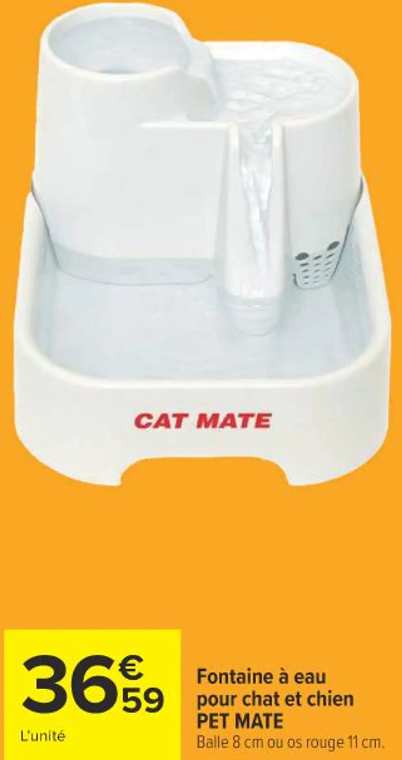 Fontaine à eau pour chat et chien PET MATE