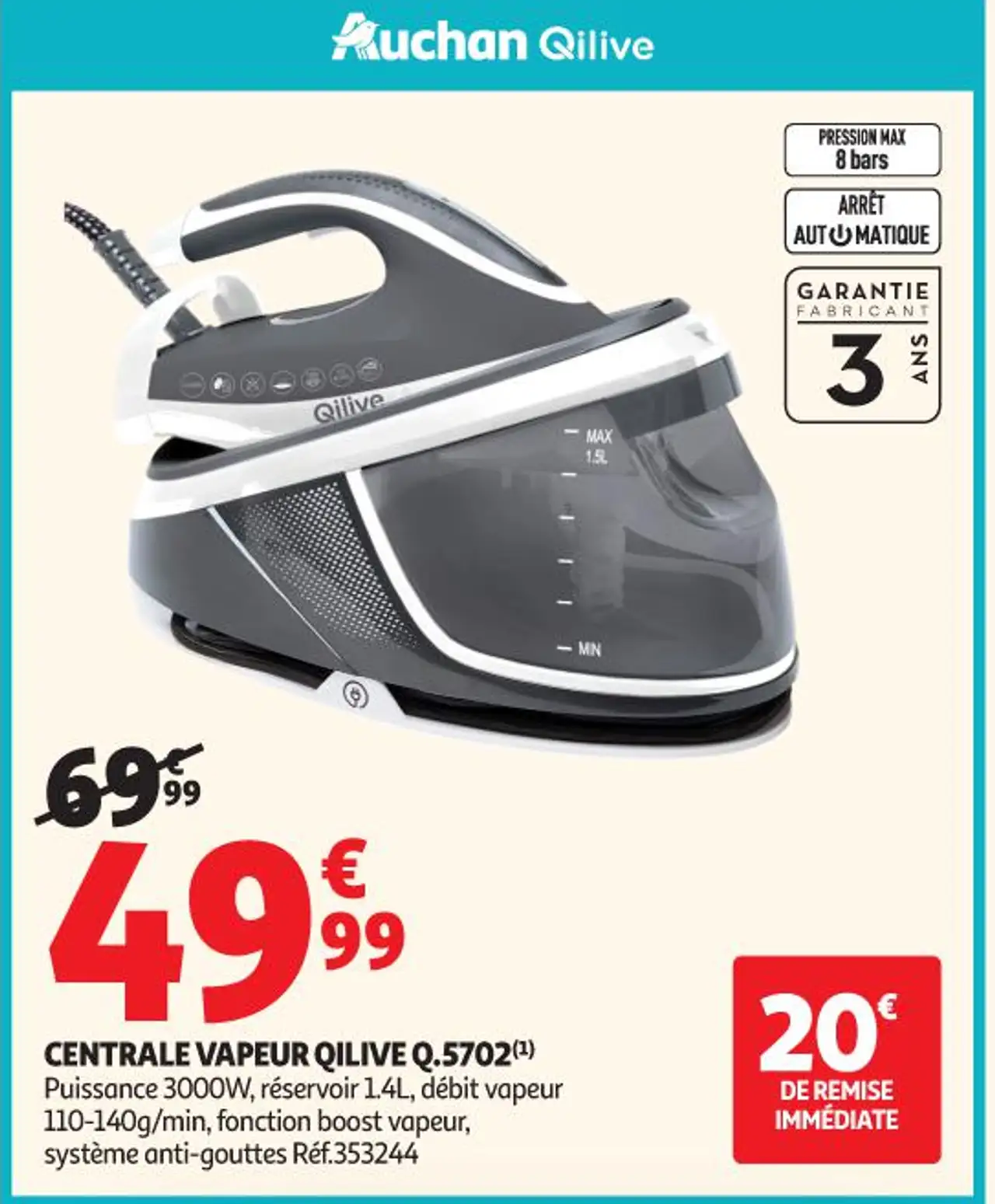 Centrale Vapeur Qilive Q.5702