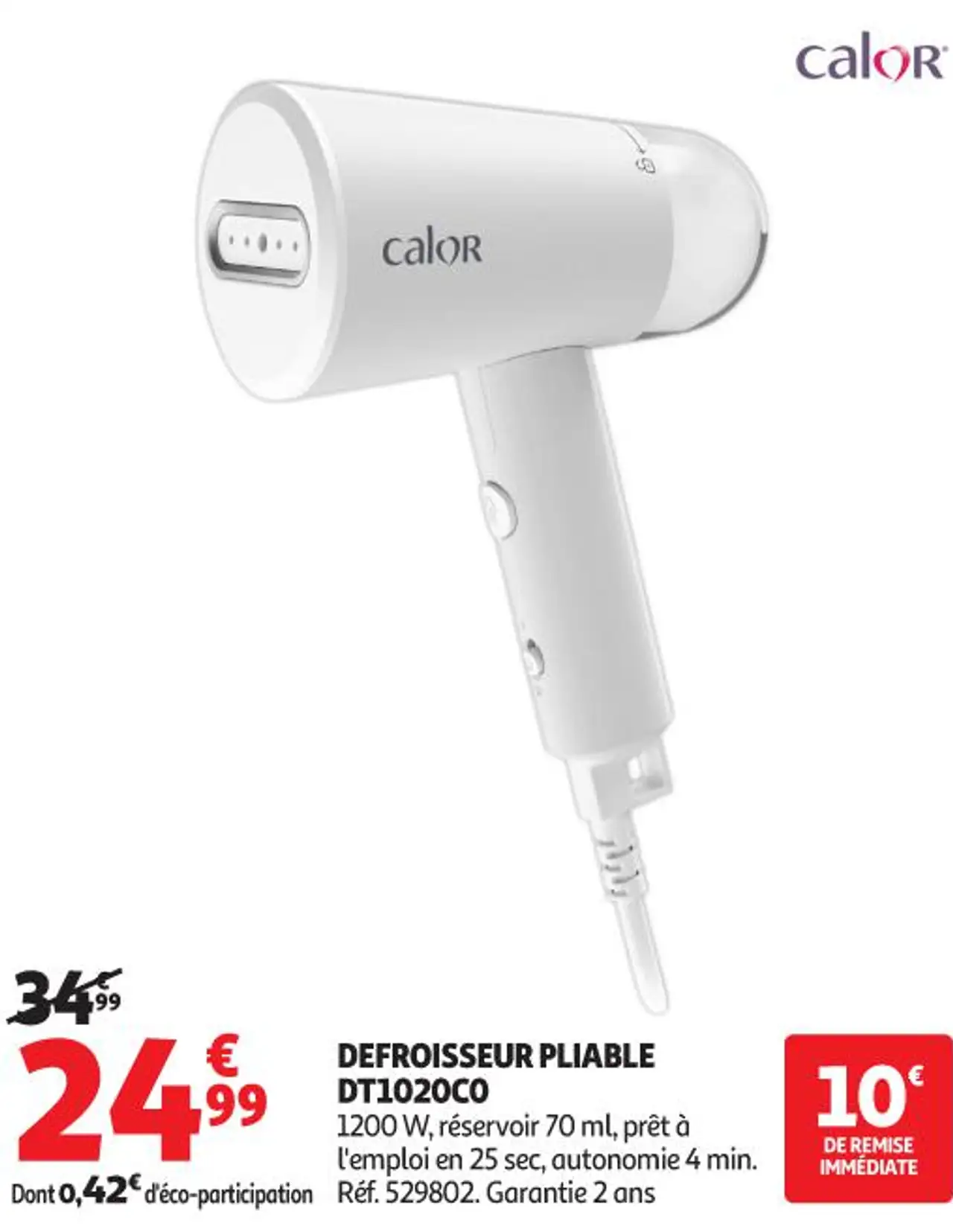 Calor Defroisseur Pliable DT1020CO