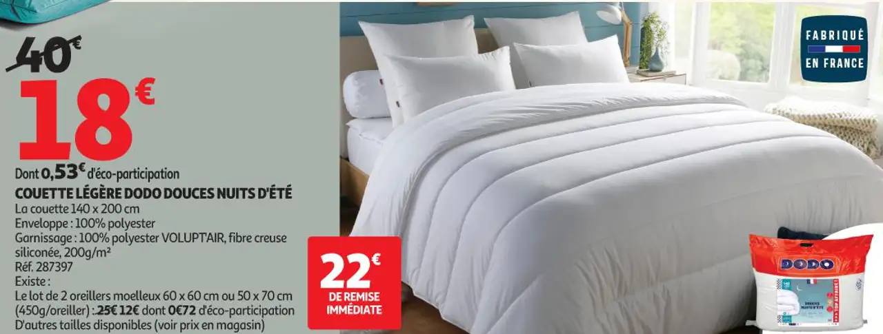 Couette Légère Dodo Douces Nuits d'Été