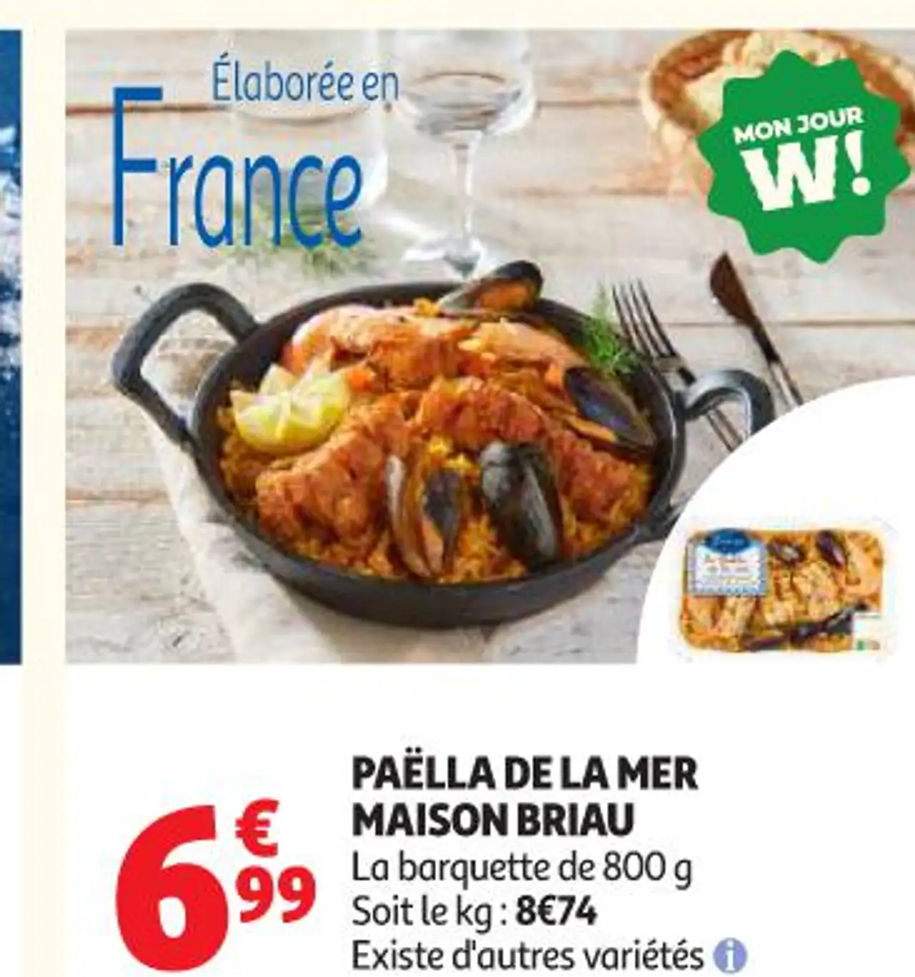 Paëlla de la mer Maison Briau