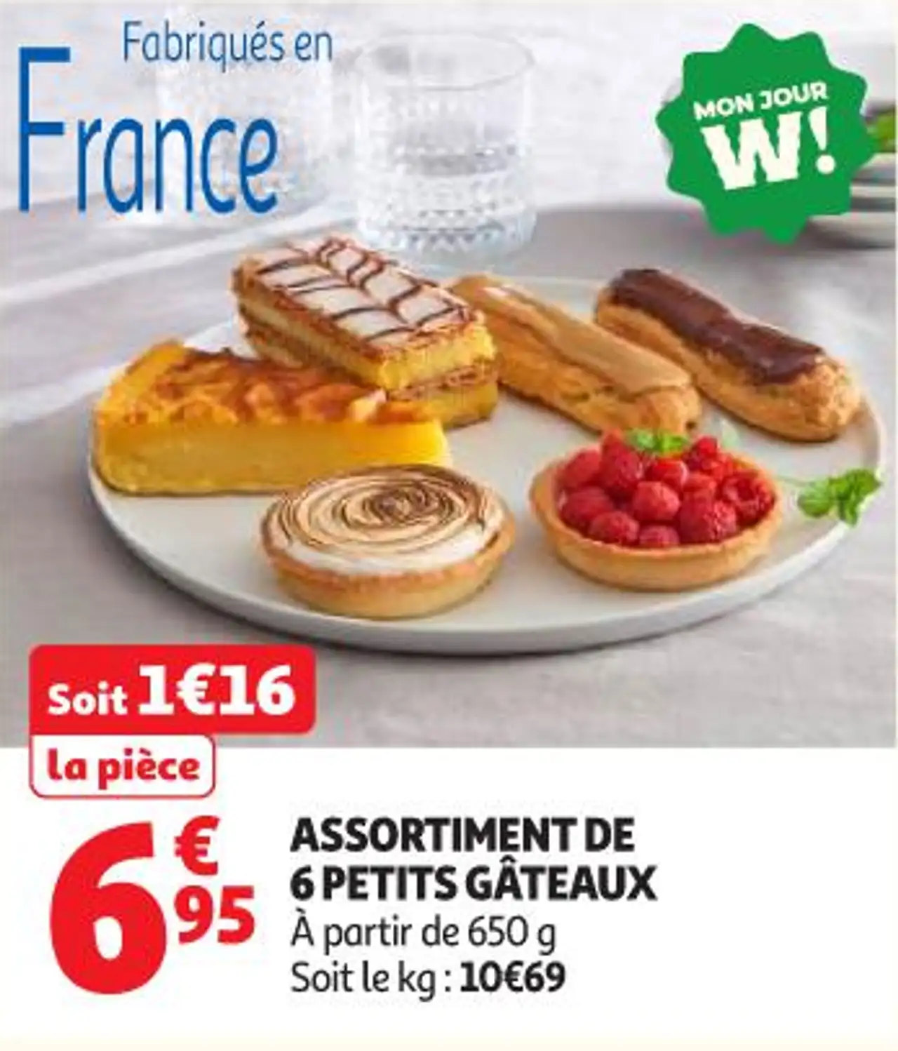 Assortiment de 6 petits gâteaux
