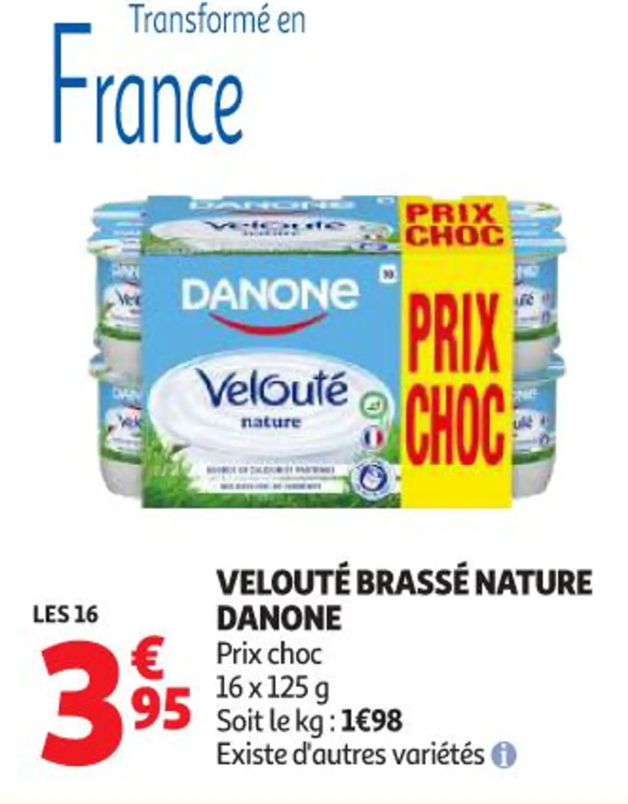VELOUTÉ BRASSÉ NATURE DANONE