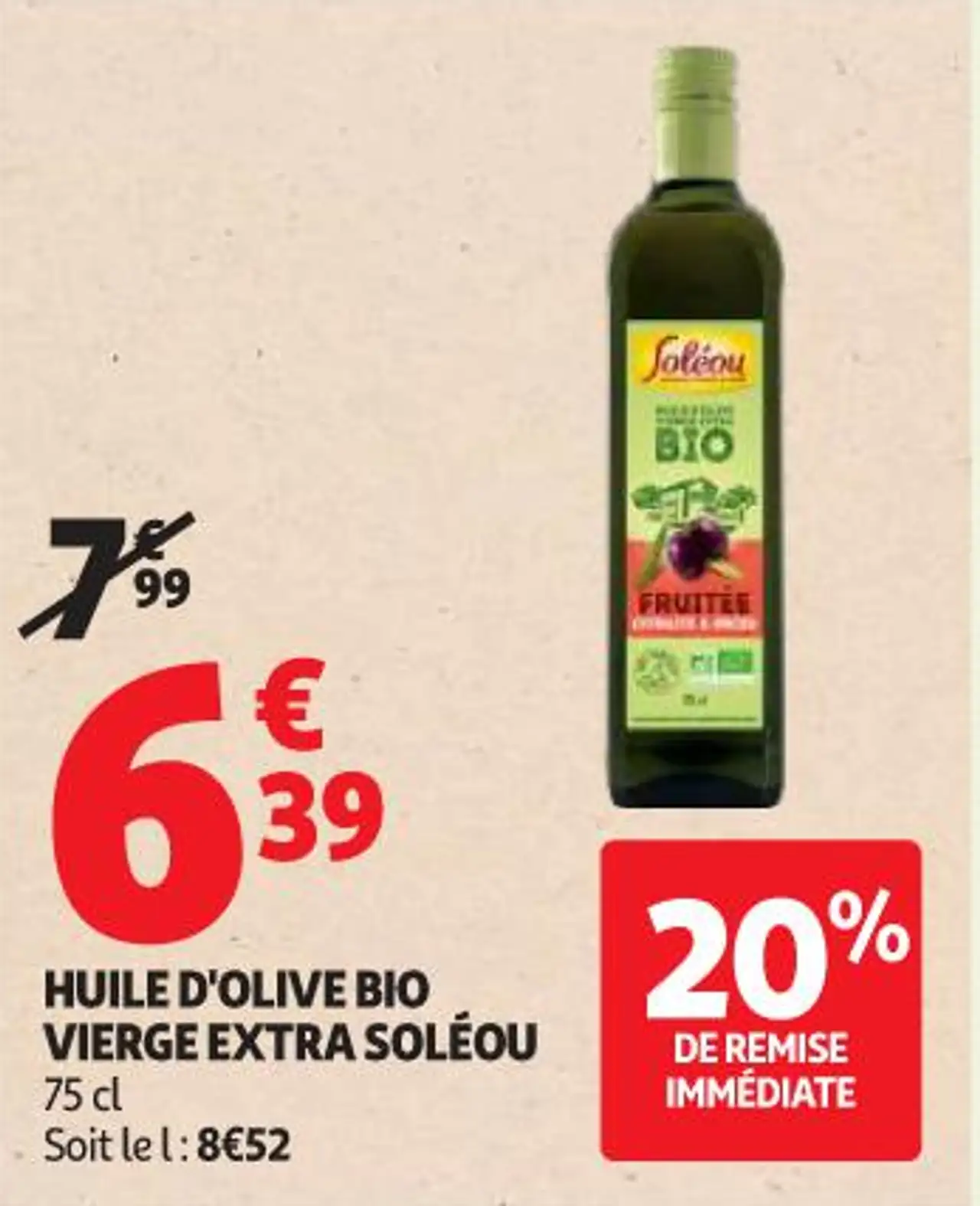Huile d'olive Bio Vierge Extra SOLEOU