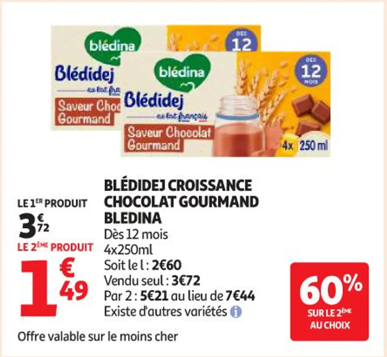 Blédidej Croissance Chocolat Gourmand Bledina