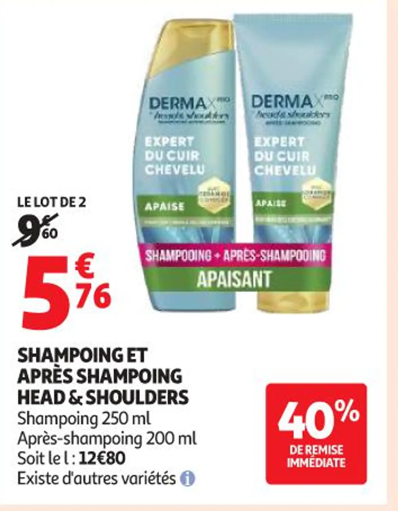 SHAMPOING ET APRÈS SHAMPOING HEAD & SHOULDERS