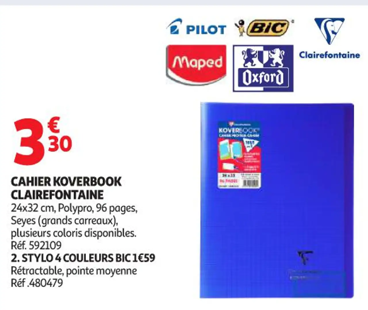 CAHIER KOVERBOOK CLAIREFONTAINE