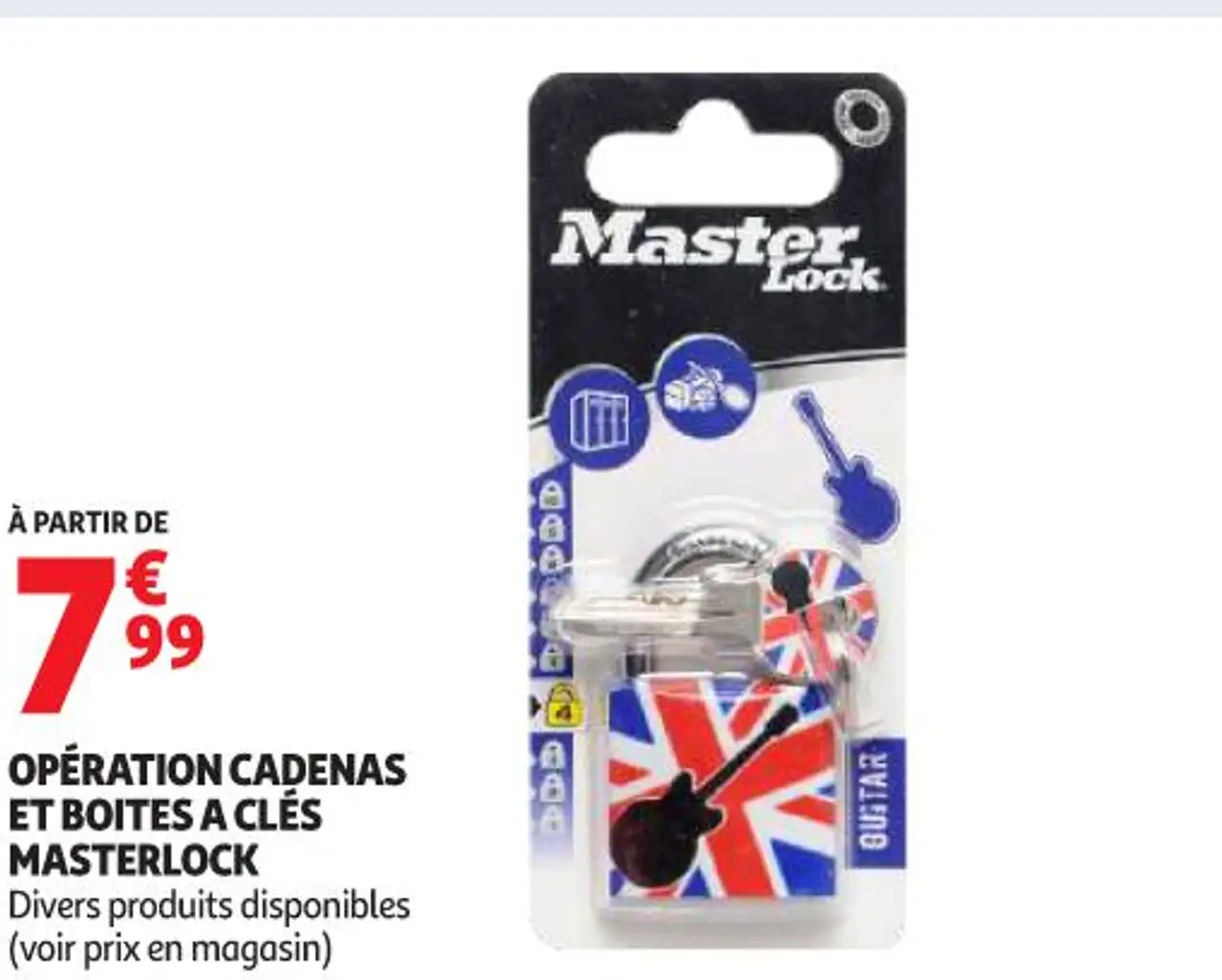 OPÉRATION CADENAS ET BOITES A CLÉS MASTERLOCK