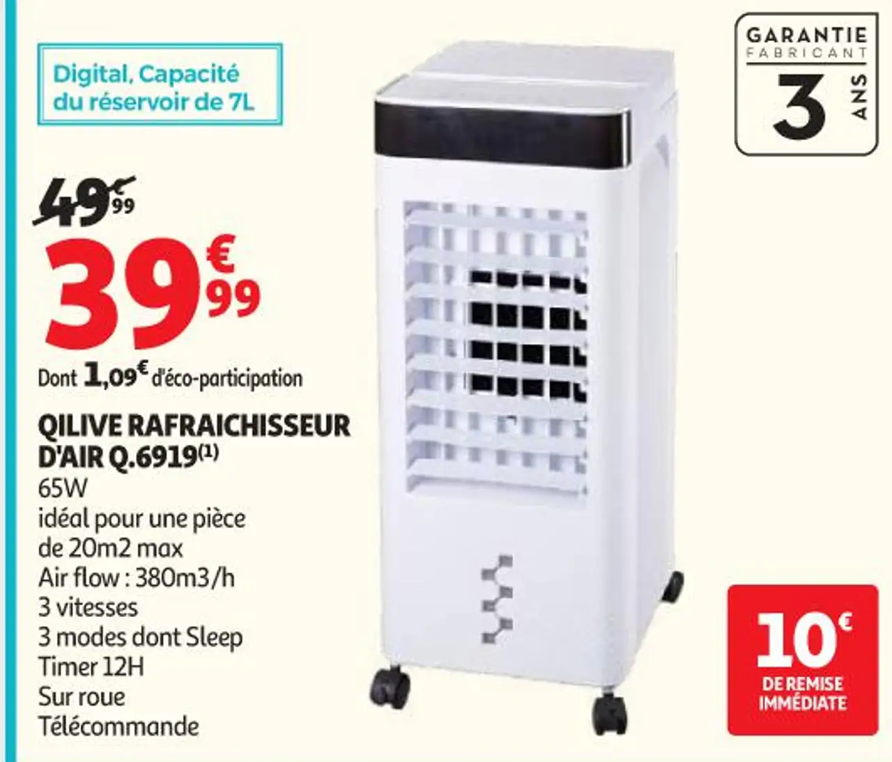 Qilive Rafraichisseur d'air Q.6919
