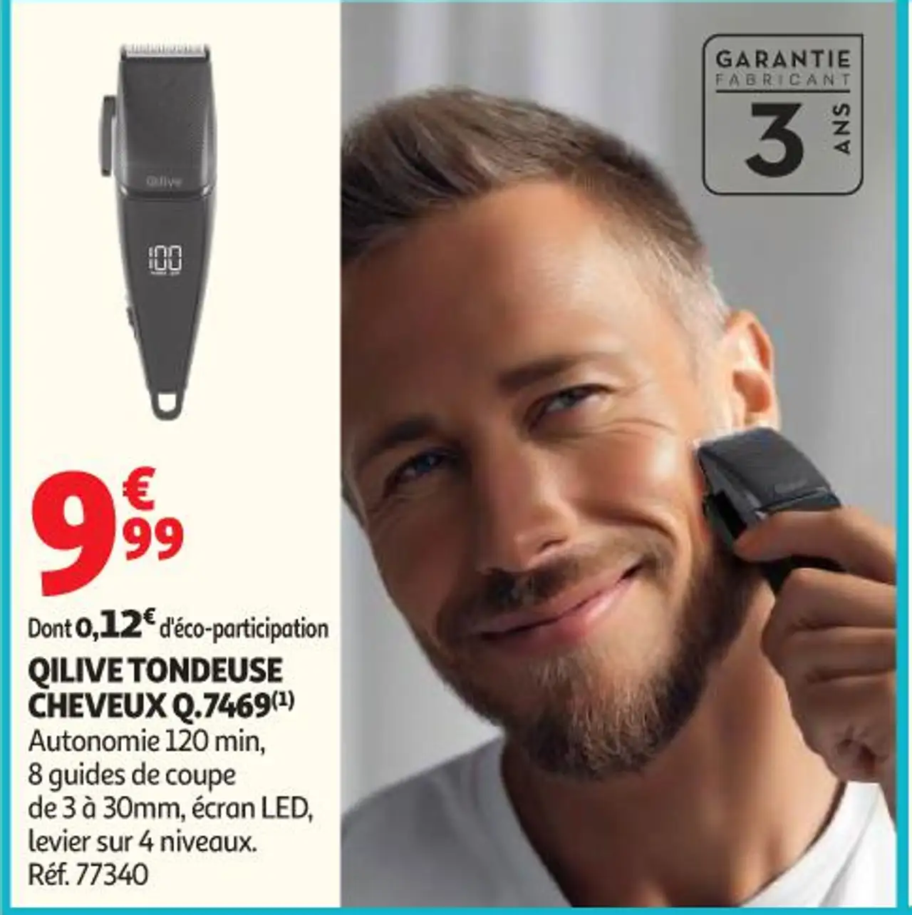 QILIVE TONDEUSE CHEVEUX Q.7469