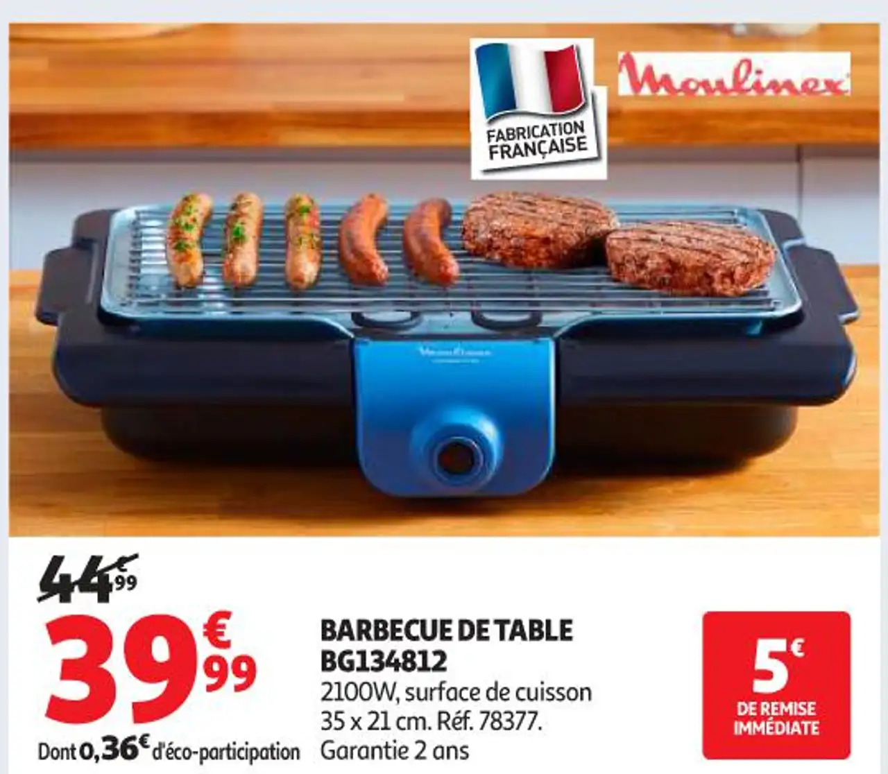 MOULINEX BARBECUE DE TABLE BG134812