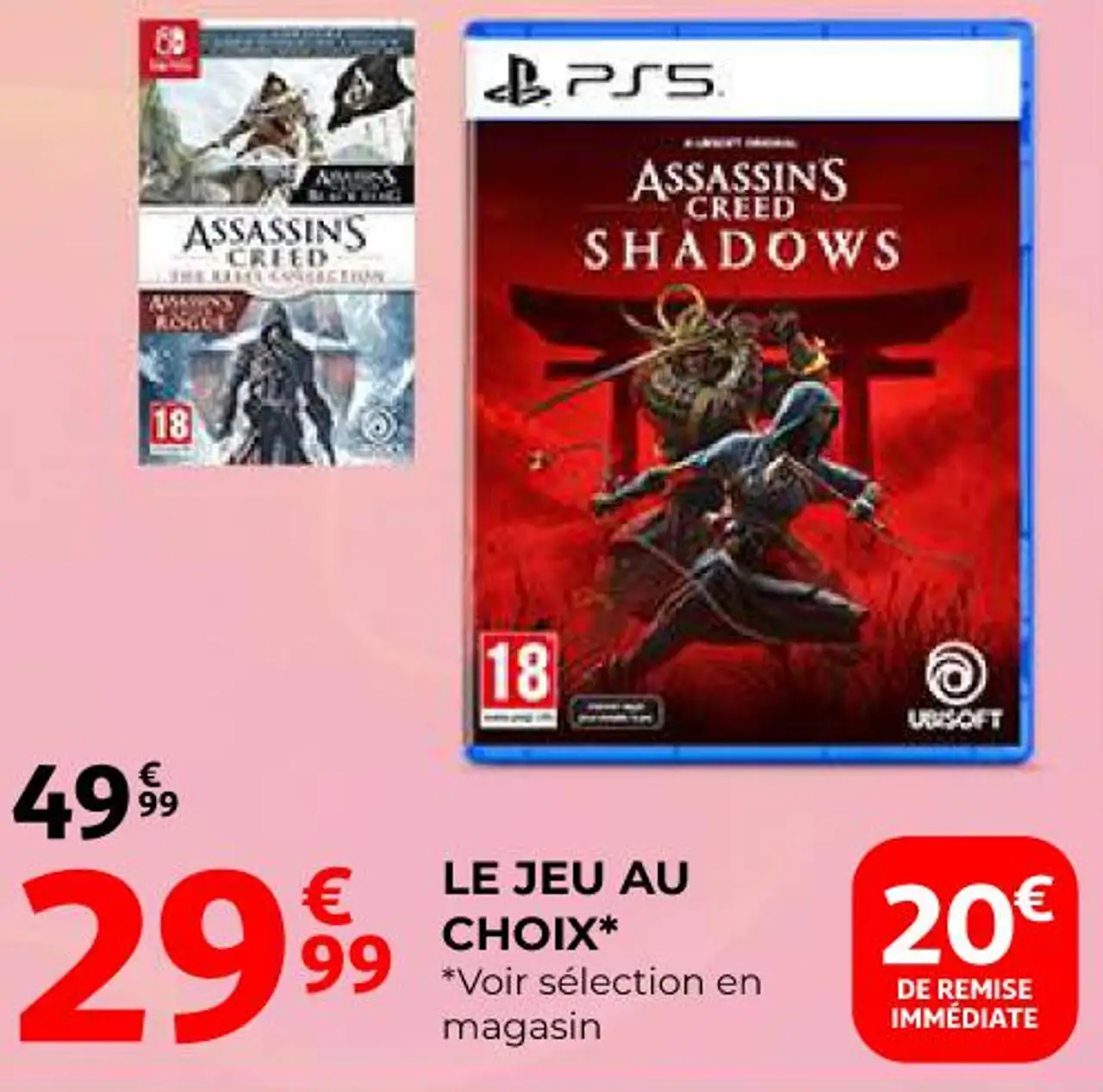LE JEU AU CHOIX* (Assassin's Creed Shadows / Rogue)