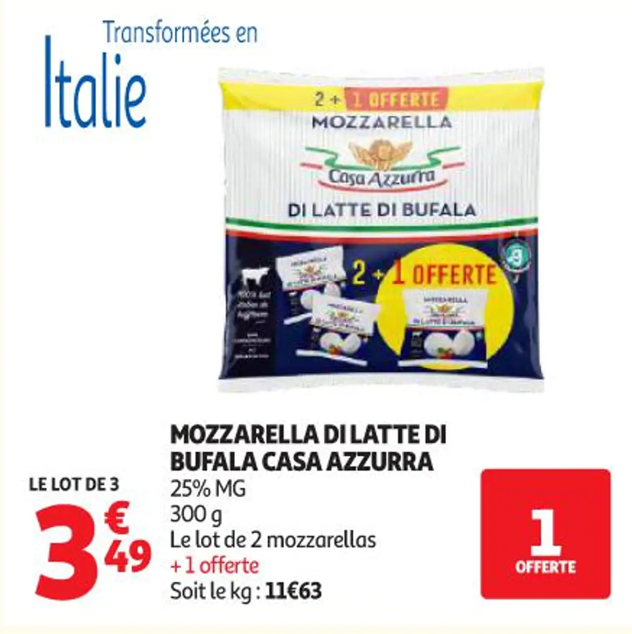 Mozzarella di Latte di Bufala Casa Azzurra