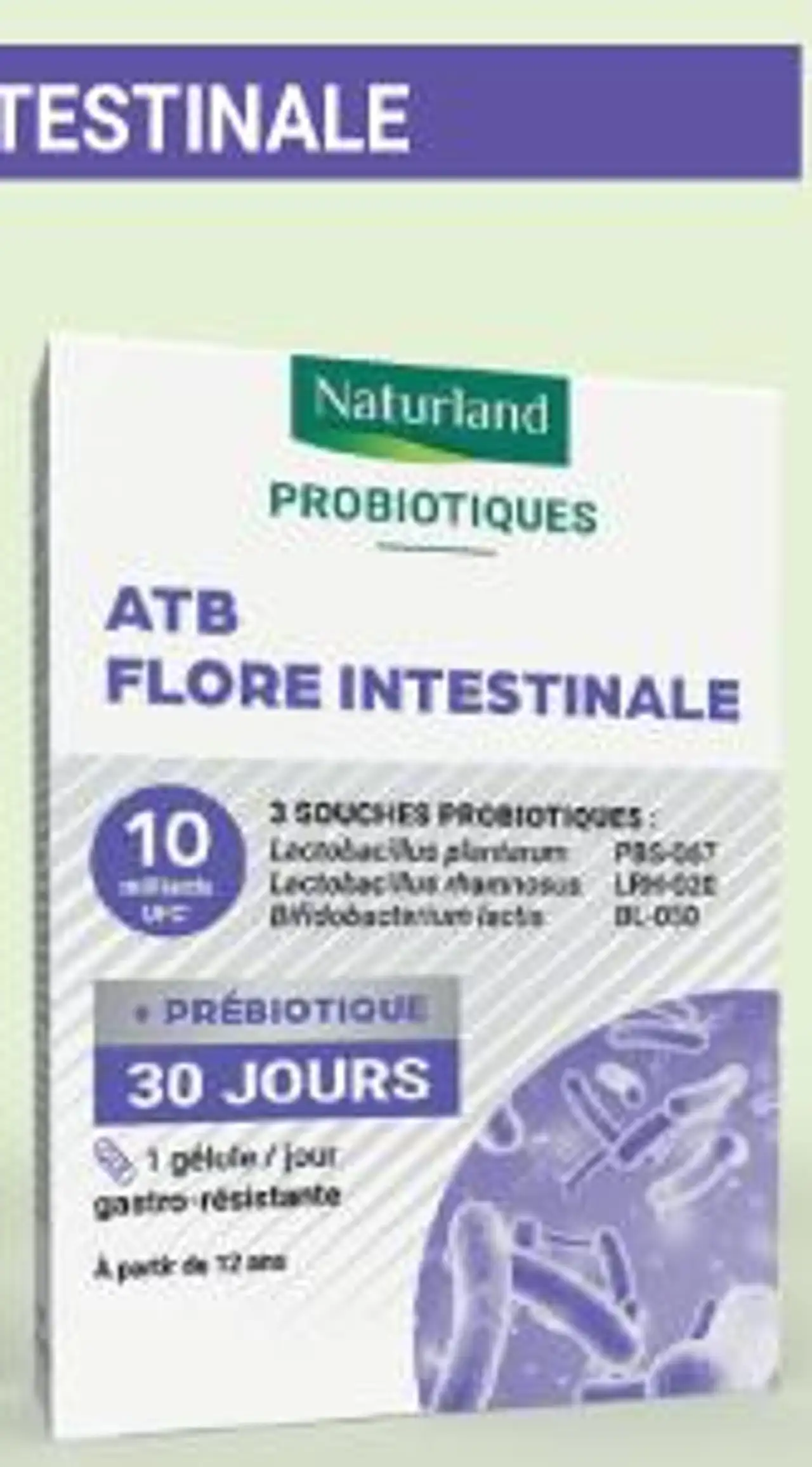 Naturland Probiotiques ATB Flore Intestinale 30 Jours