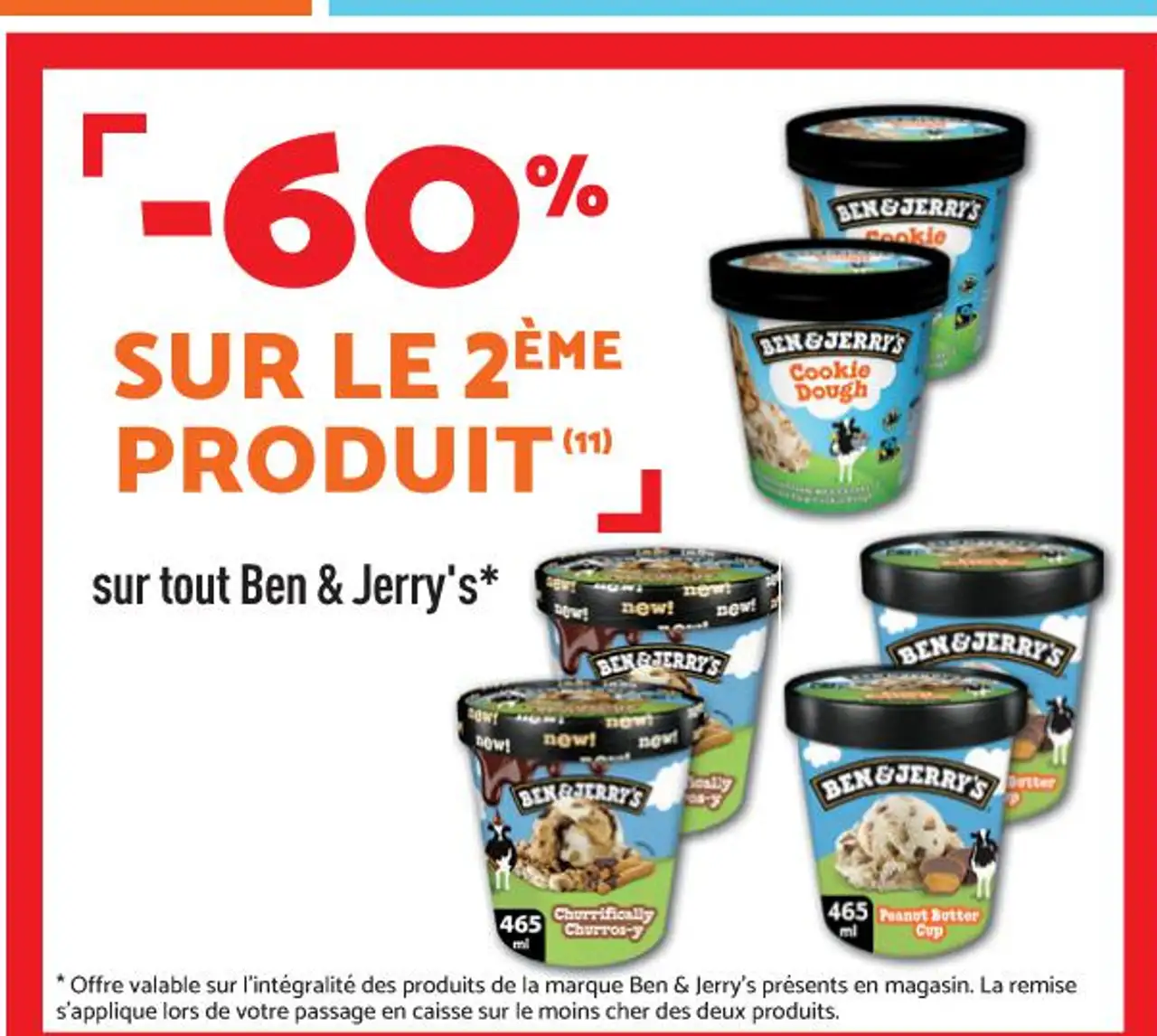 BEN & JERRY'S SUR TOUT BEN & JERRY'S