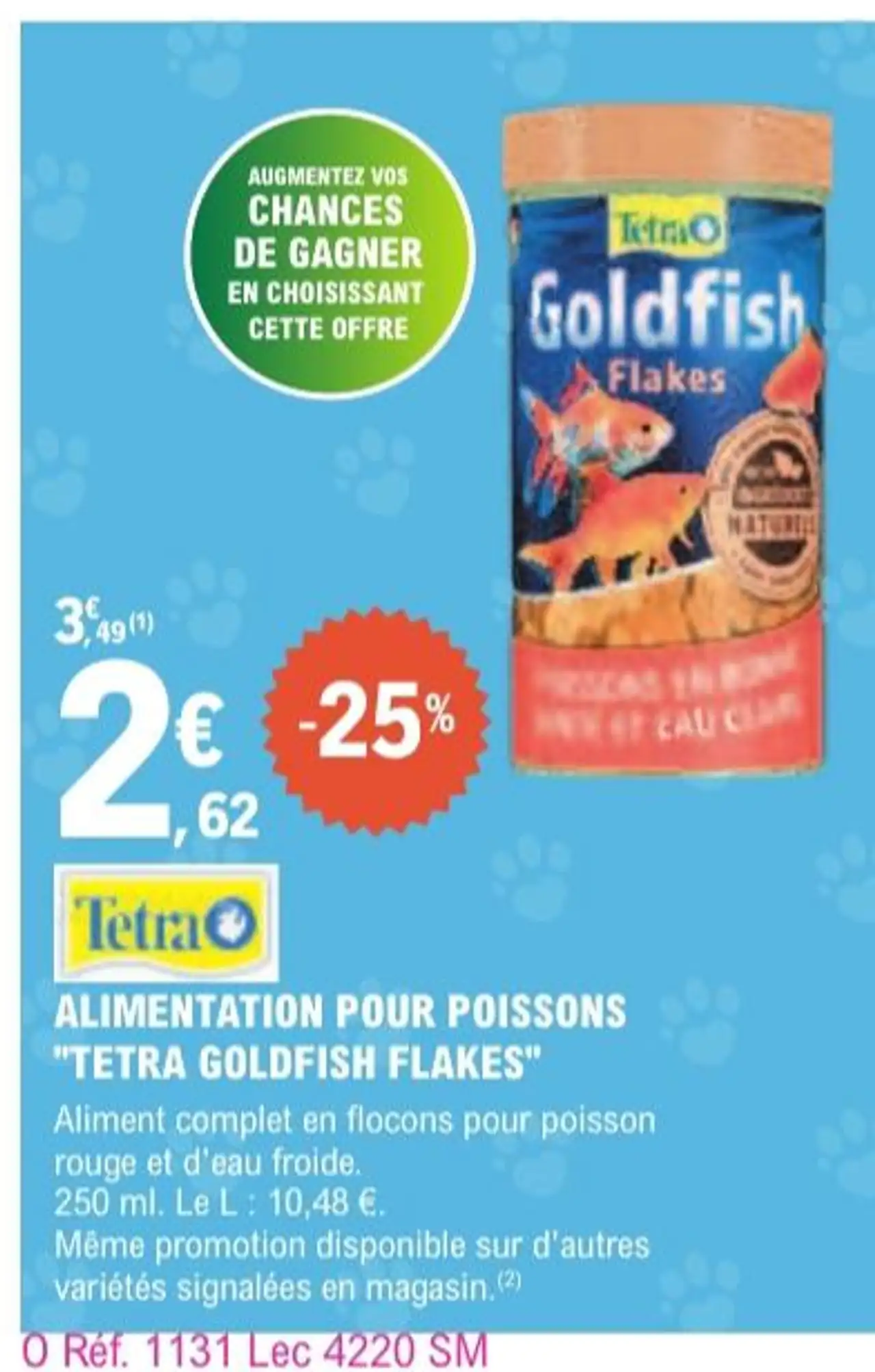 Alimentation pour poissons "Tetra Goldfish Flakes"