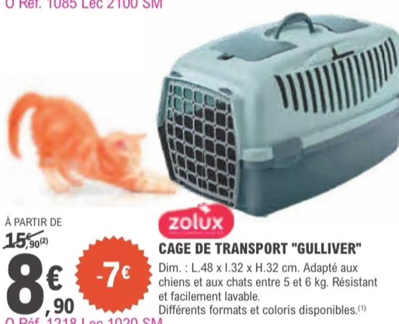 zolux CAGE DE TRANSPORT "GULLIVER"