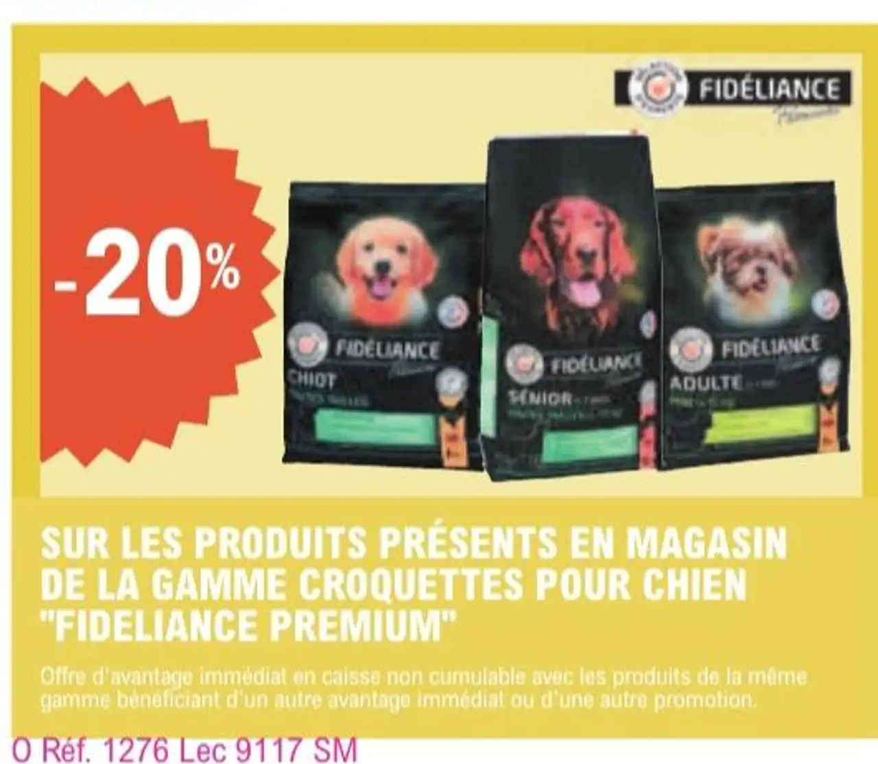 FIDÉLIANCE PREMIUM CROQUETTES POUR CHIEN