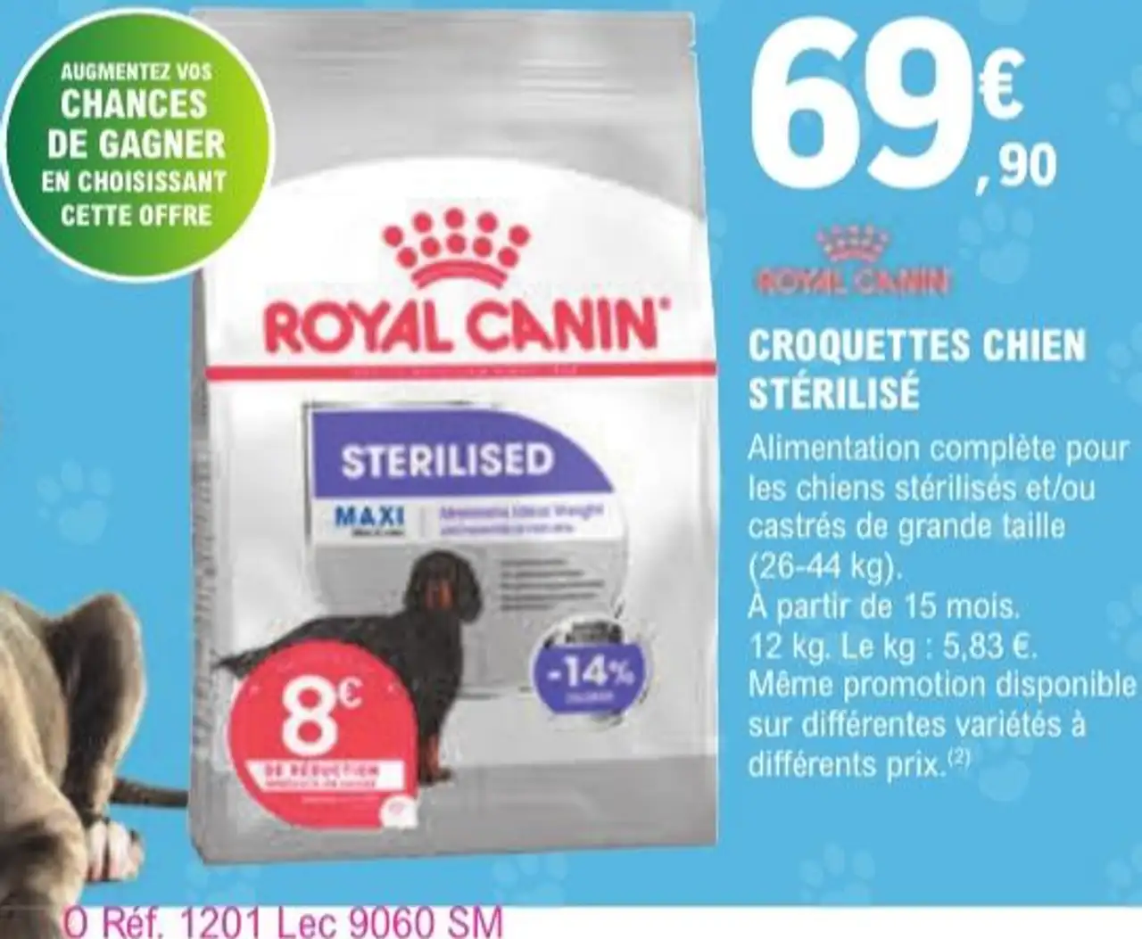 ROYAL CANIN CROQUETTES CHIEN STÉRILISÉ
