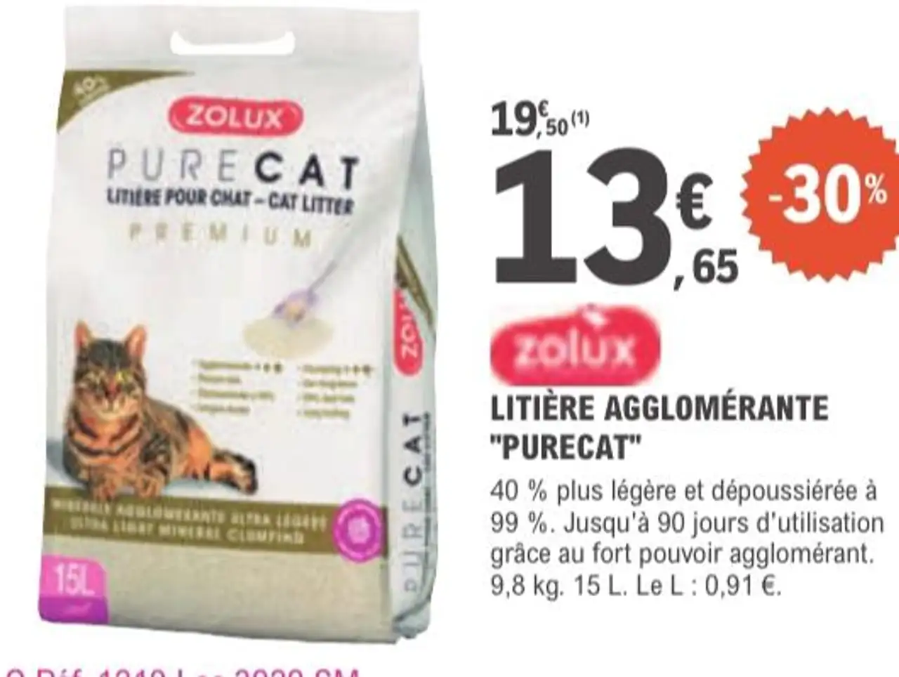 zolux LITIÈRE AGGLOMÉRANTE "PURECAT"