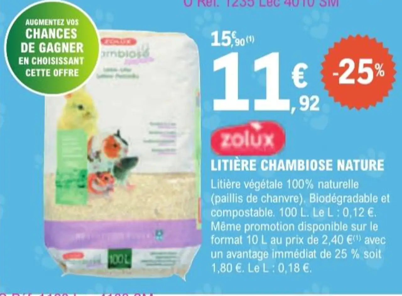 Zolux Litière Chambiose Nature