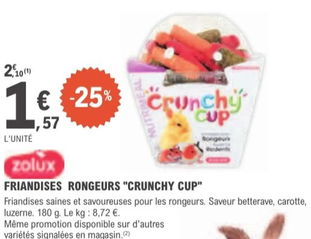 Zolux Friandises Rongeurs "Crunchy Cup"