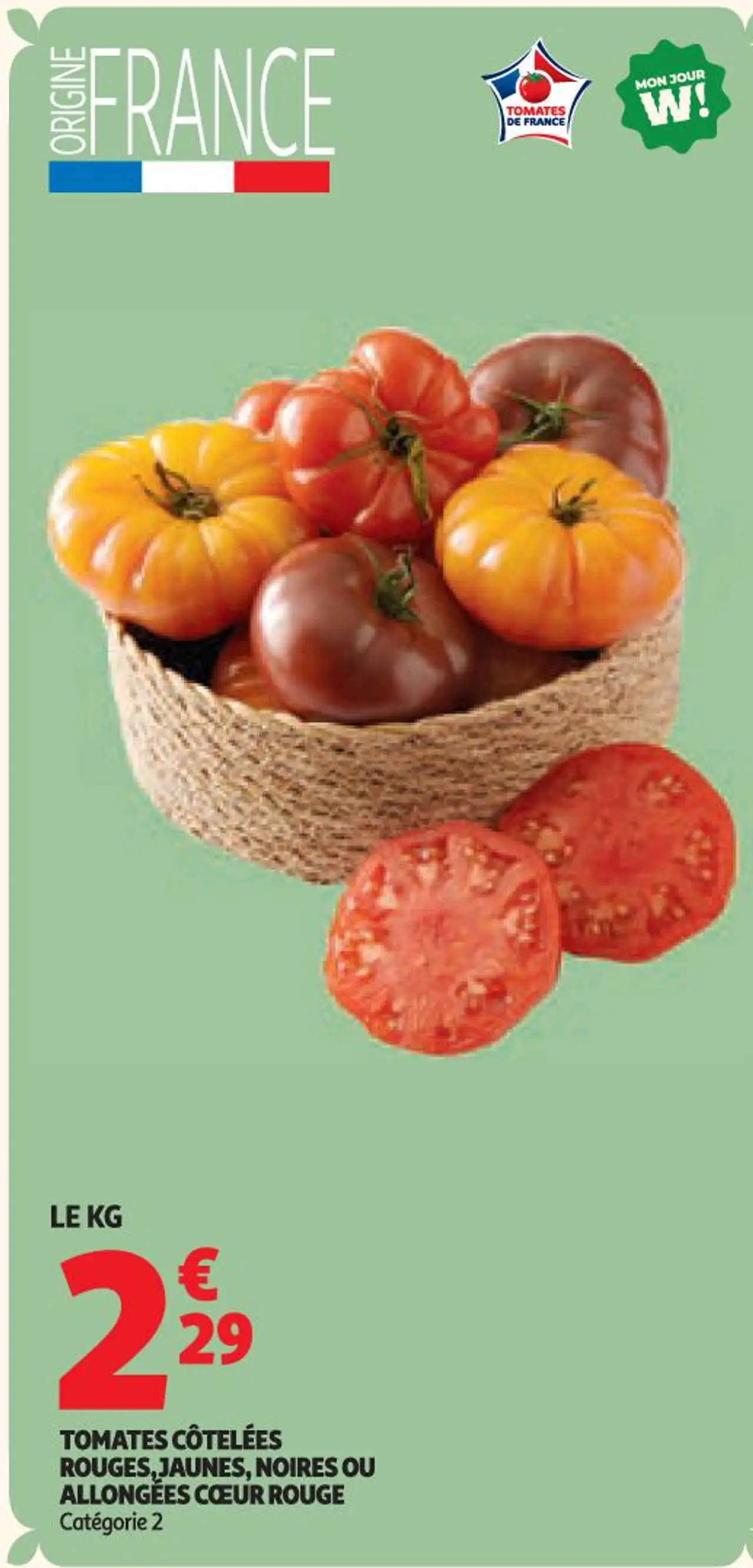 TOMATES CÔTELÉES ROUGES, JAUNES, NOIRES OU ALLONGÉES CŒUR ROUGE