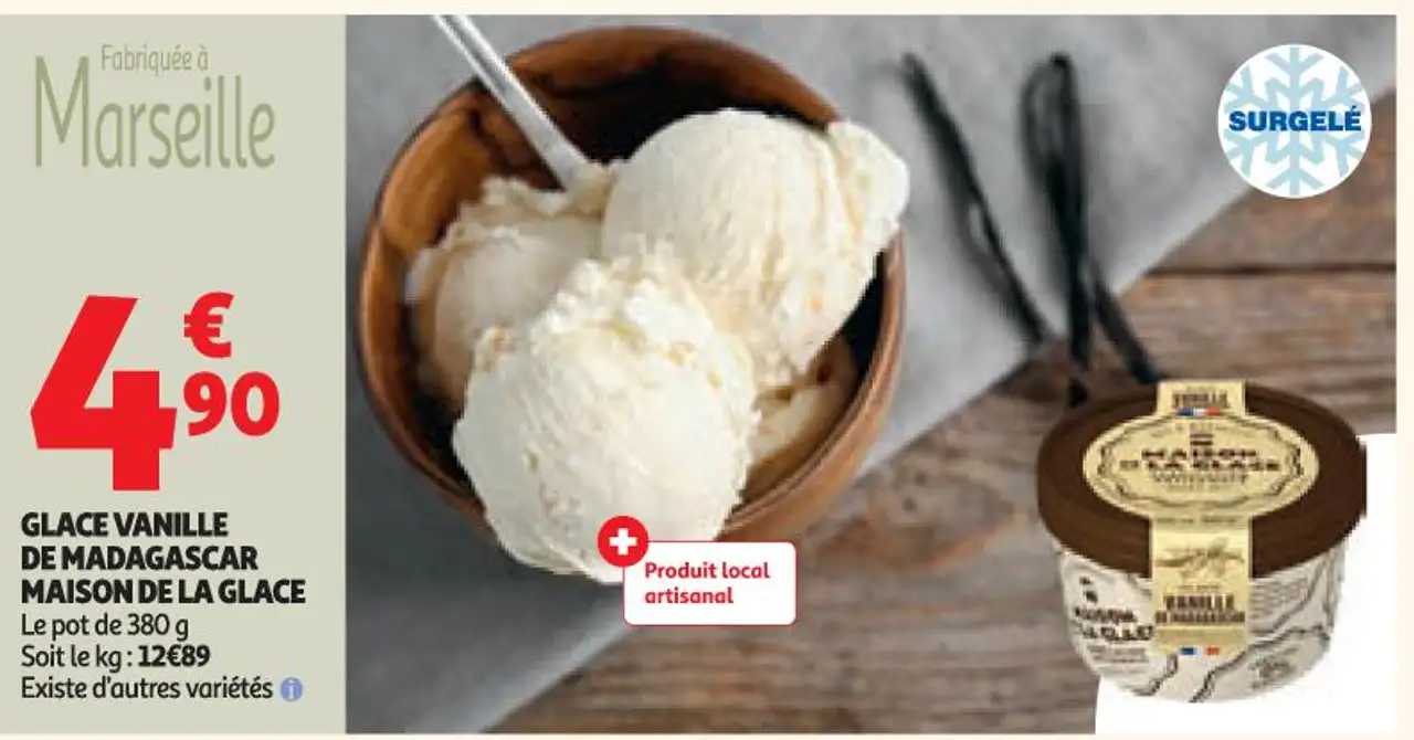 Glace vanille de Madagascar Maison de la Glace