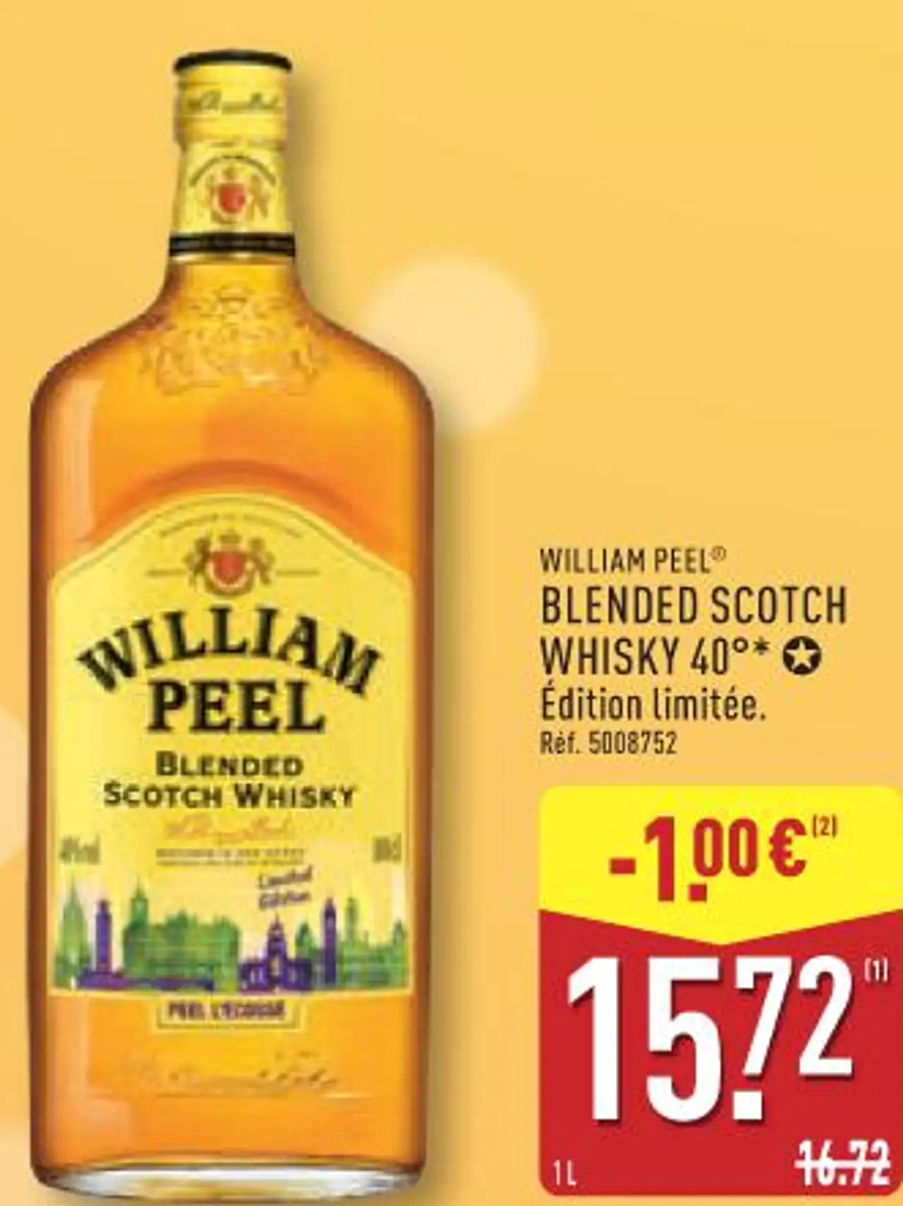 William Peel Blended Scotch Whisky 40°
