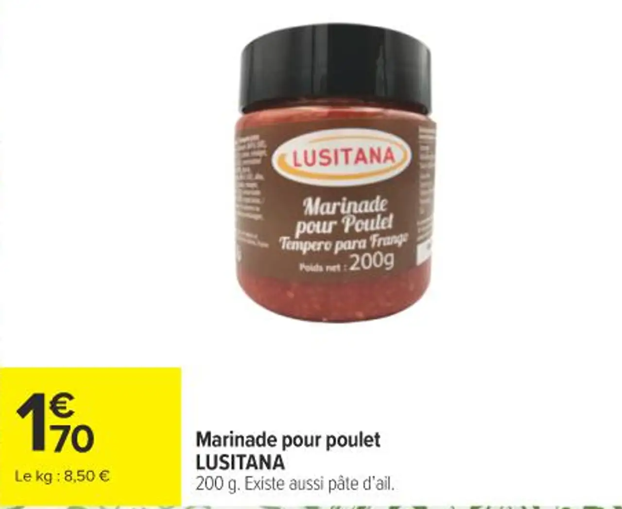 Marinade pour poulet LUSITANA
