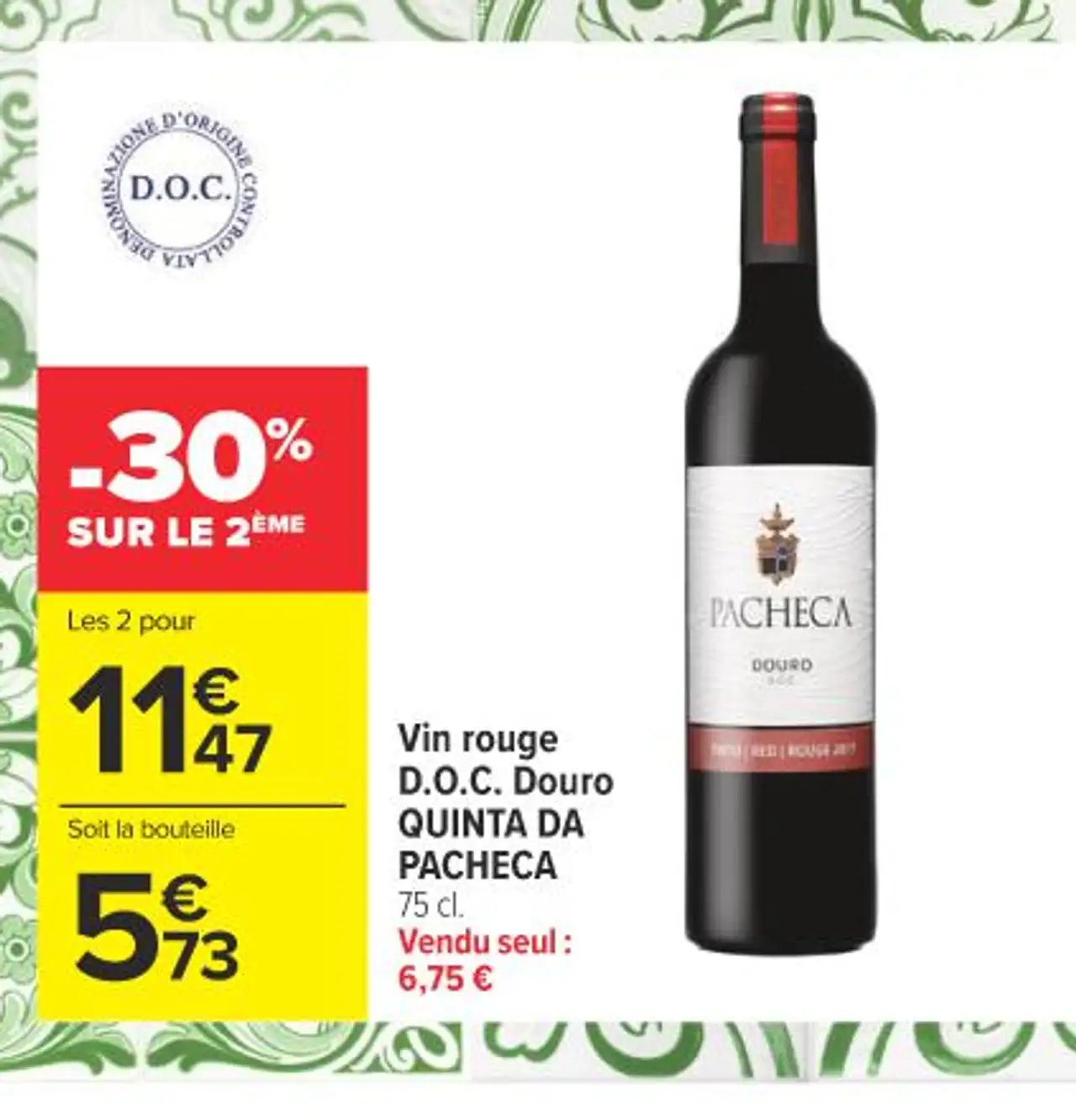 Vin rouge D.O.C. Douro QUINTA DA PACHECA