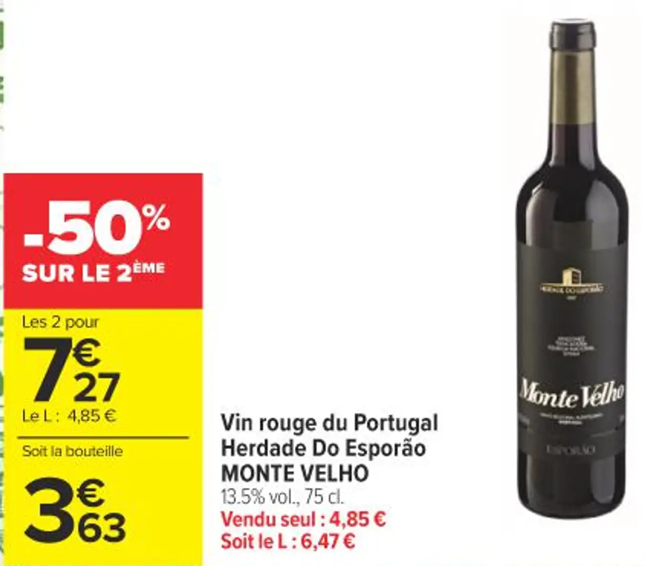 Vin rouge du Portugal Herdade Do Esporão MONTE VELHO
