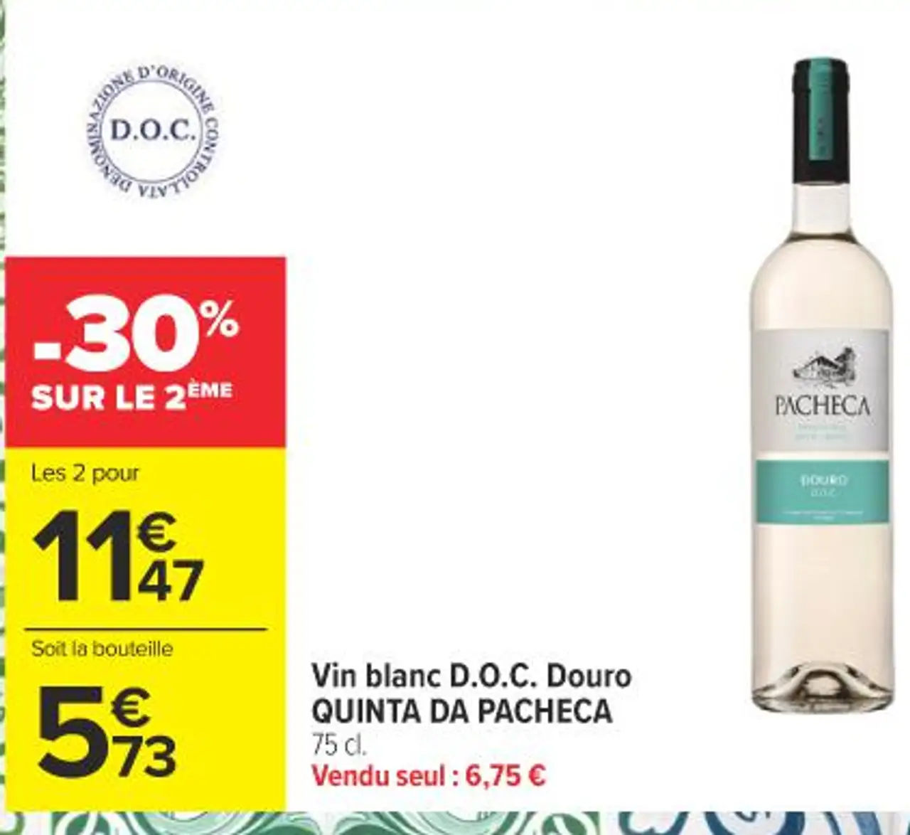 Vin blanc D.O.C. Douro QUINTA DA PACHECA