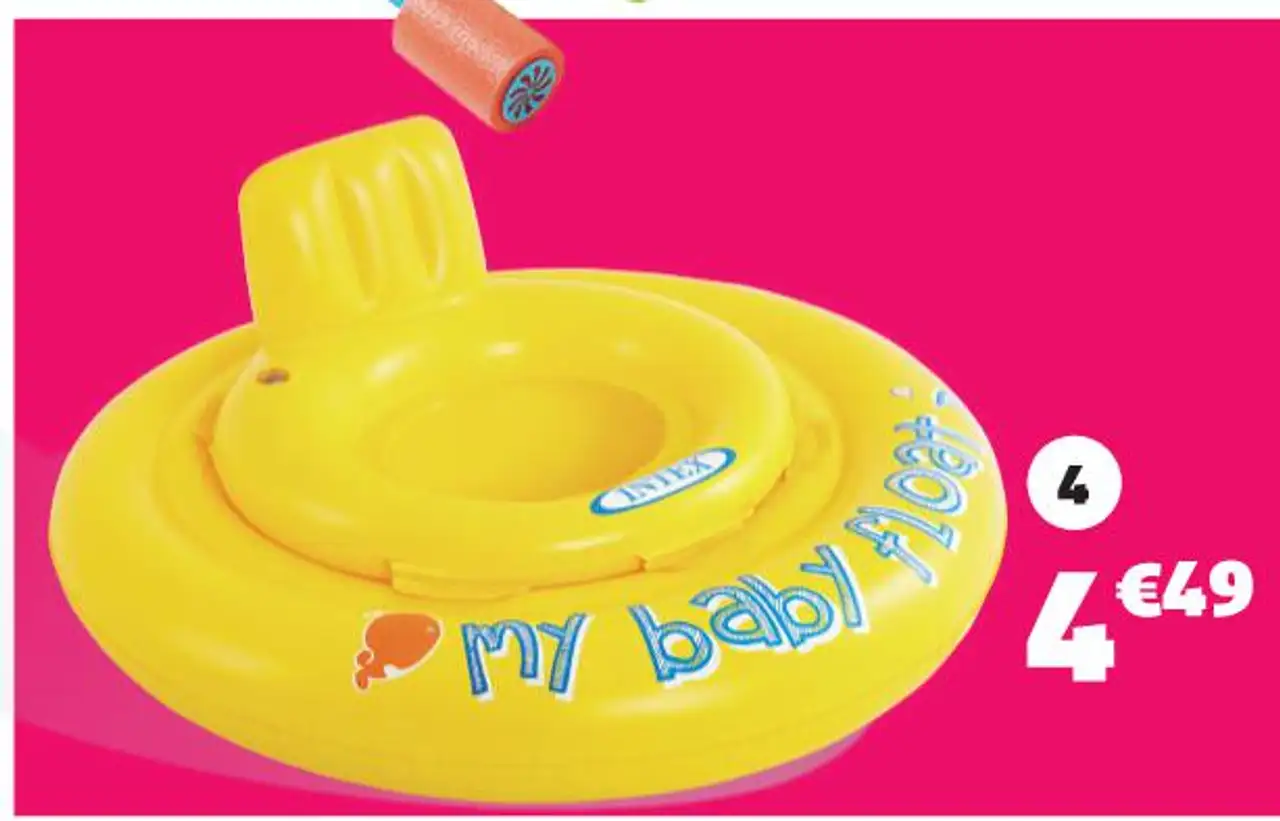 BOUÉE SIÈGE BÉBÉ Ø70 CM, PVC, POIDS MAX. 11 KG, DE 6 À 12 MOIS, RÉF. 295388