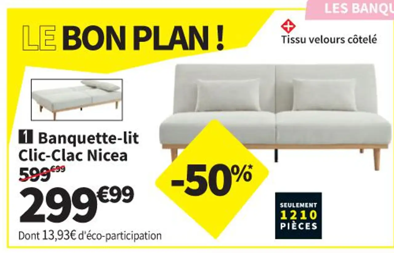 Banquette-lit Clic-Clac Nicea