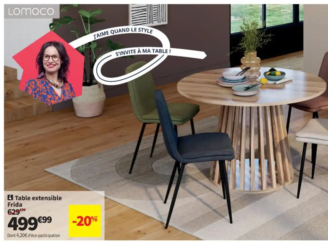 Table extensible Frida Lomoco