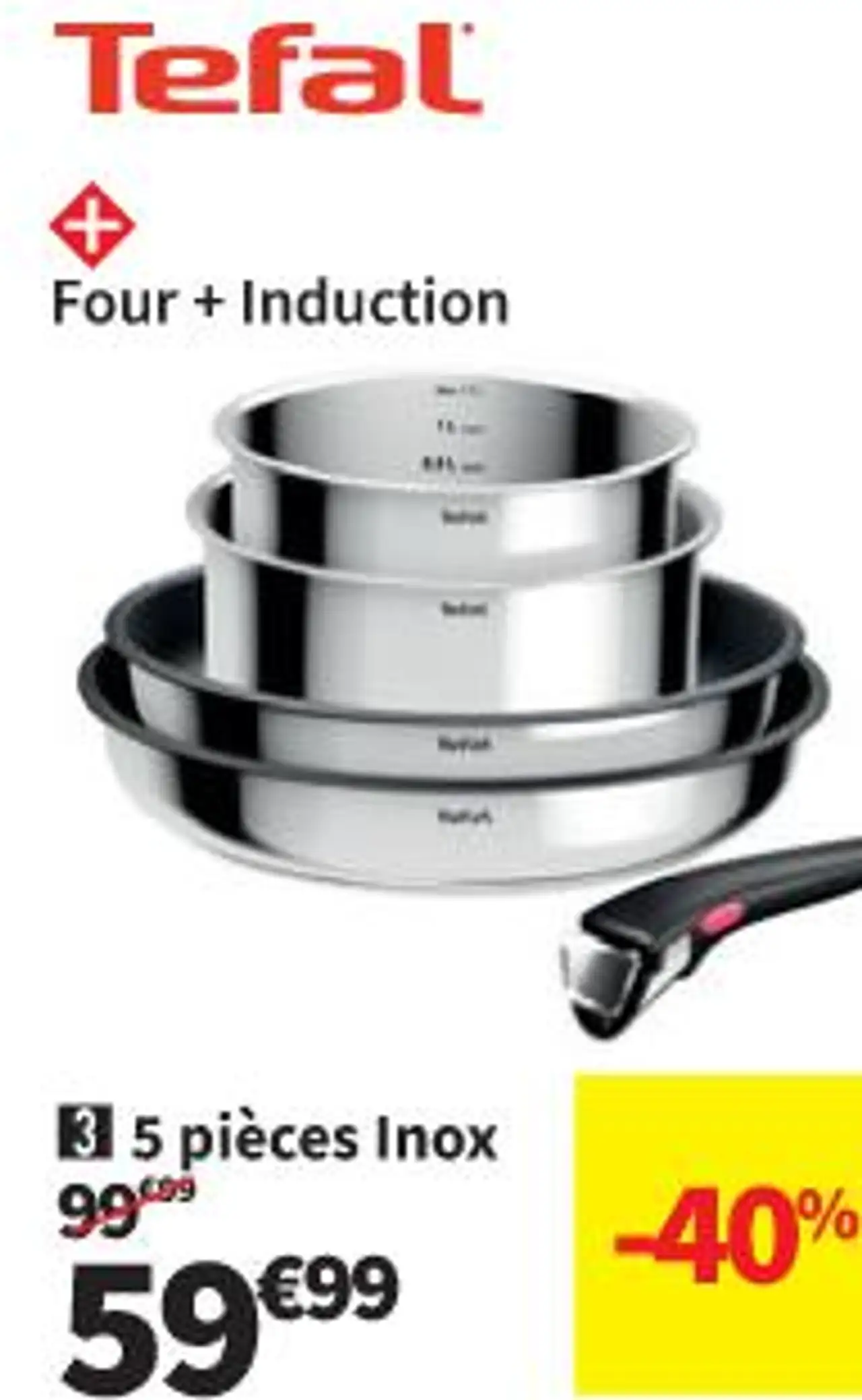 Tefal Cook Eat 5 pièces Inox