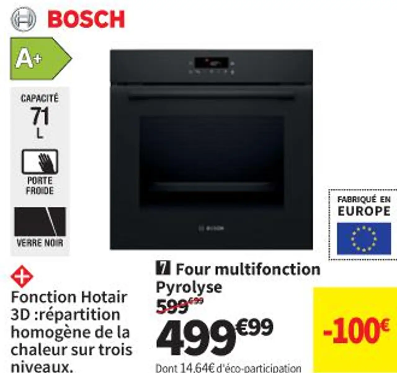 Bosch Four multifonction pyrolyse