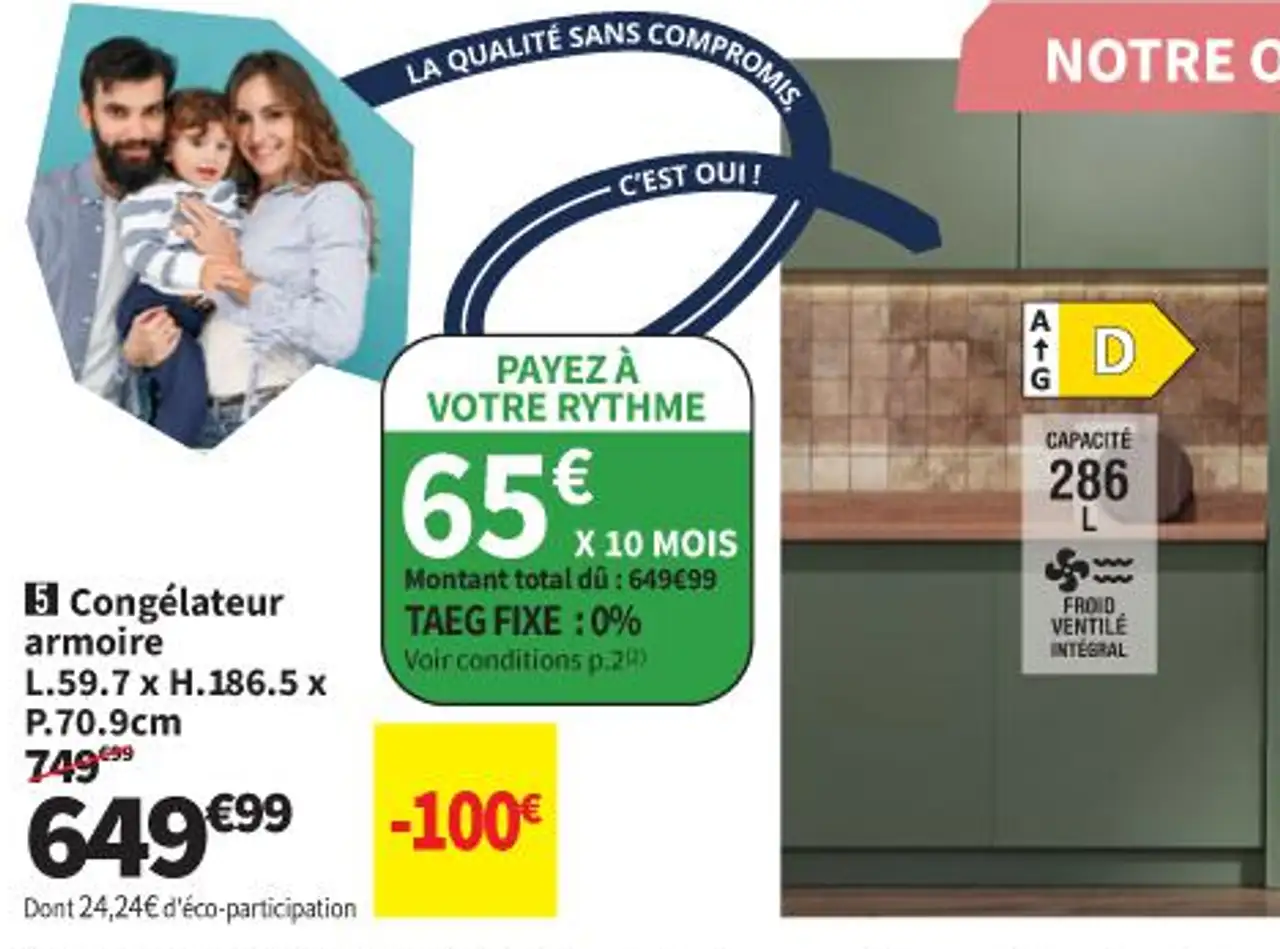 Hotpoint HPMFF6312XBR5E Congélateur armoire