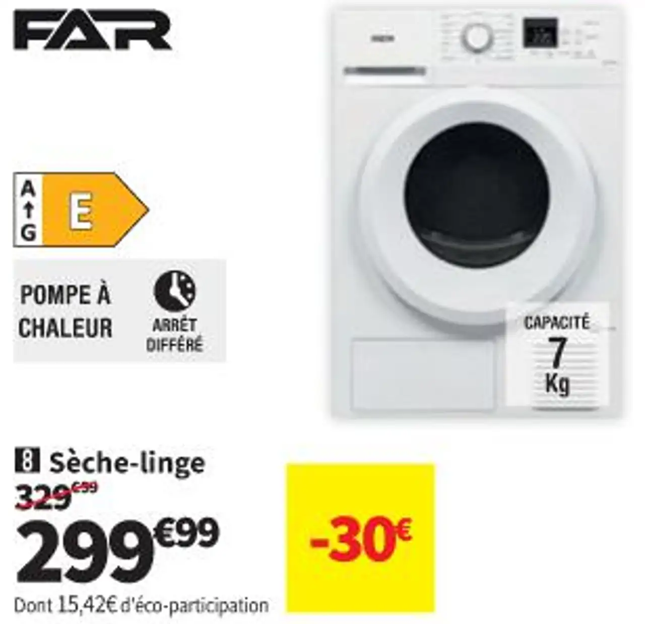 Sèche-linge FAR SL7HPEW