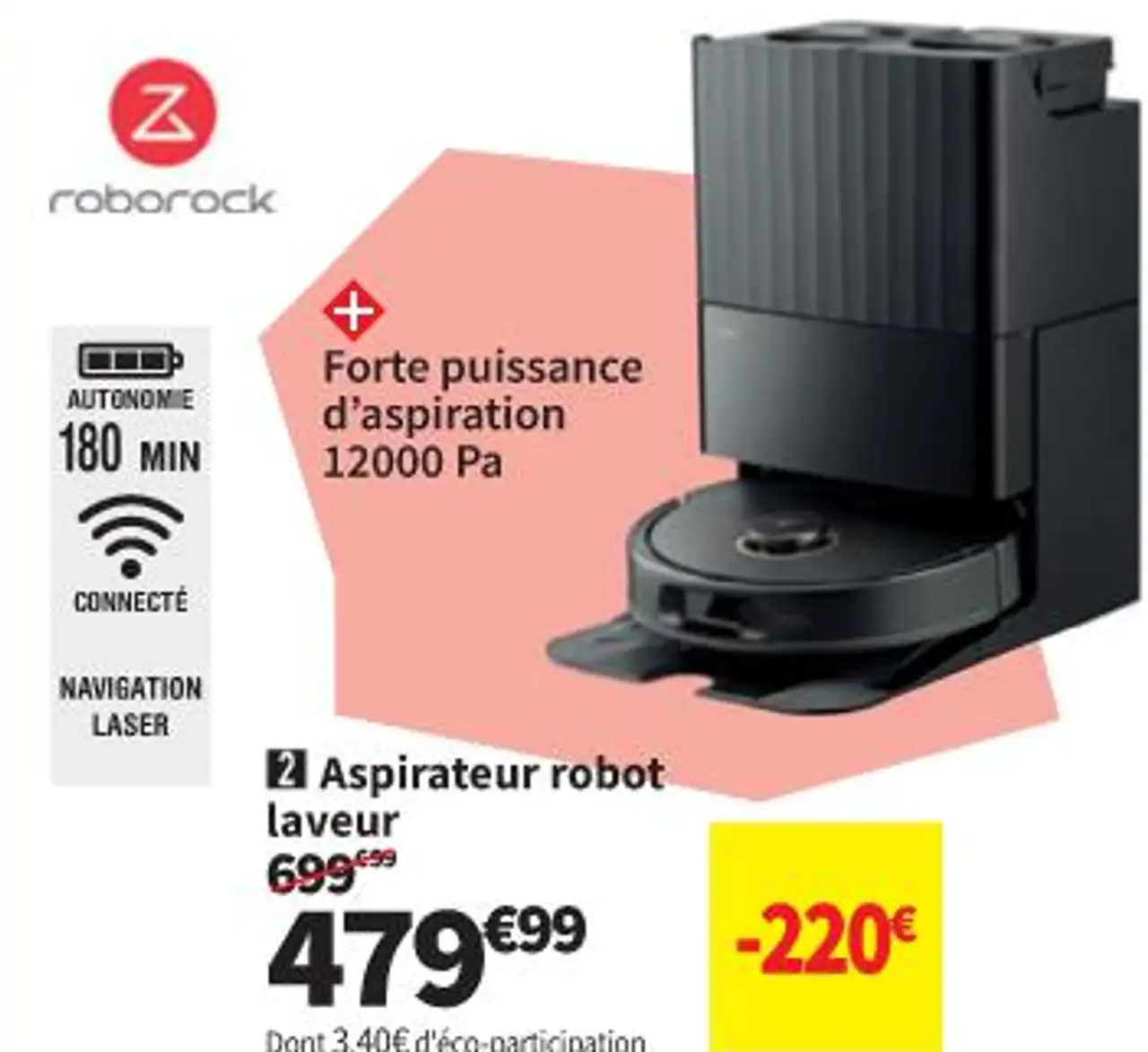 Roborock Qrevo 5AE Aspirateur robot laveur