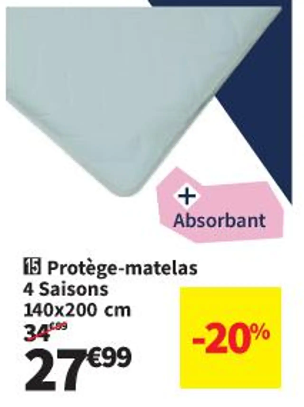 15 Protège-matelas 4 Saisons 140x200 cm