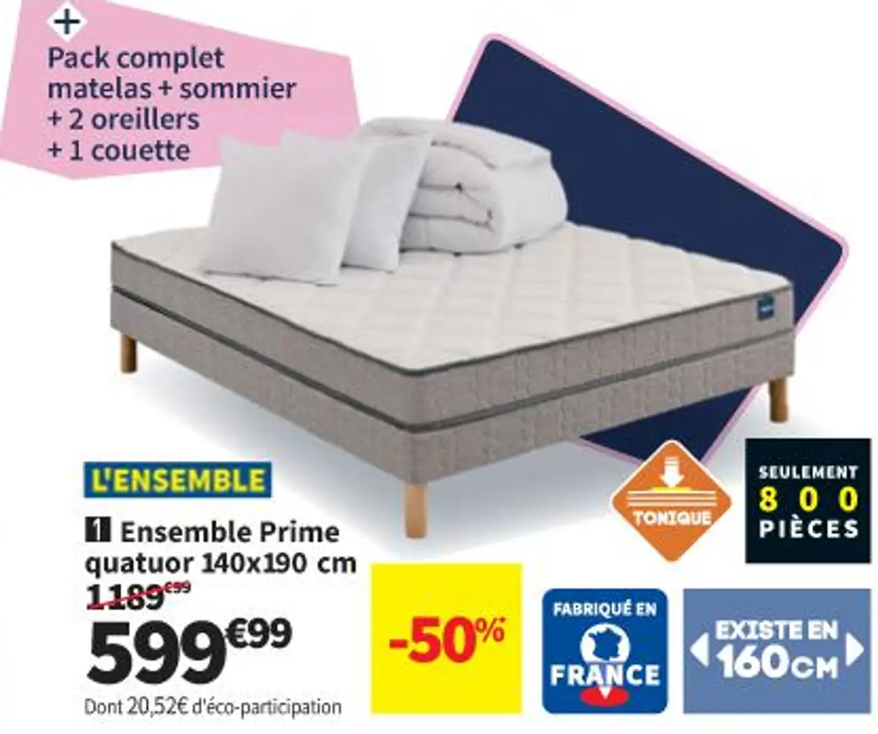 Bultex Ensemble Prime quatuor 140x190 cm